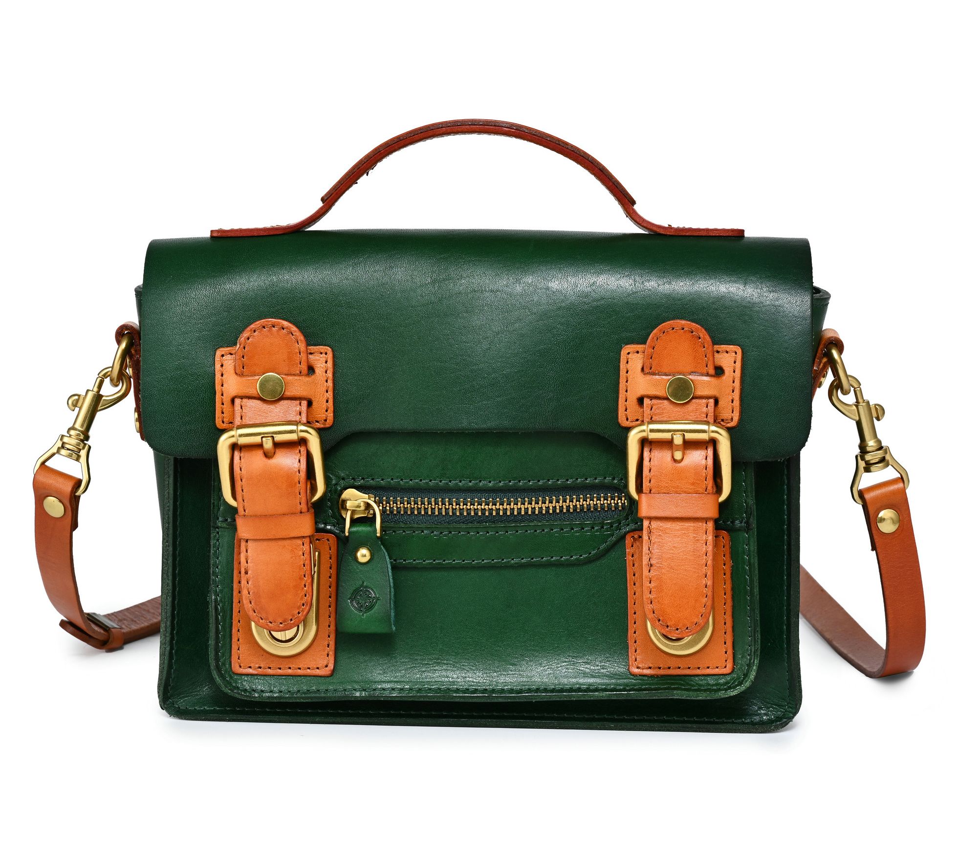 Old Trend Aster Mini Leather Satchel with Crossbody Strap