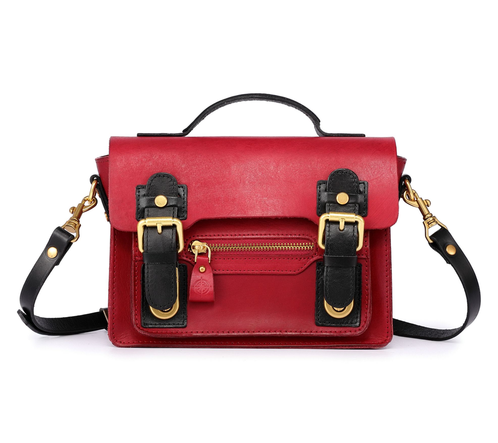 Old Trend Aster Mini Leather Satchel with Crossbody Strap