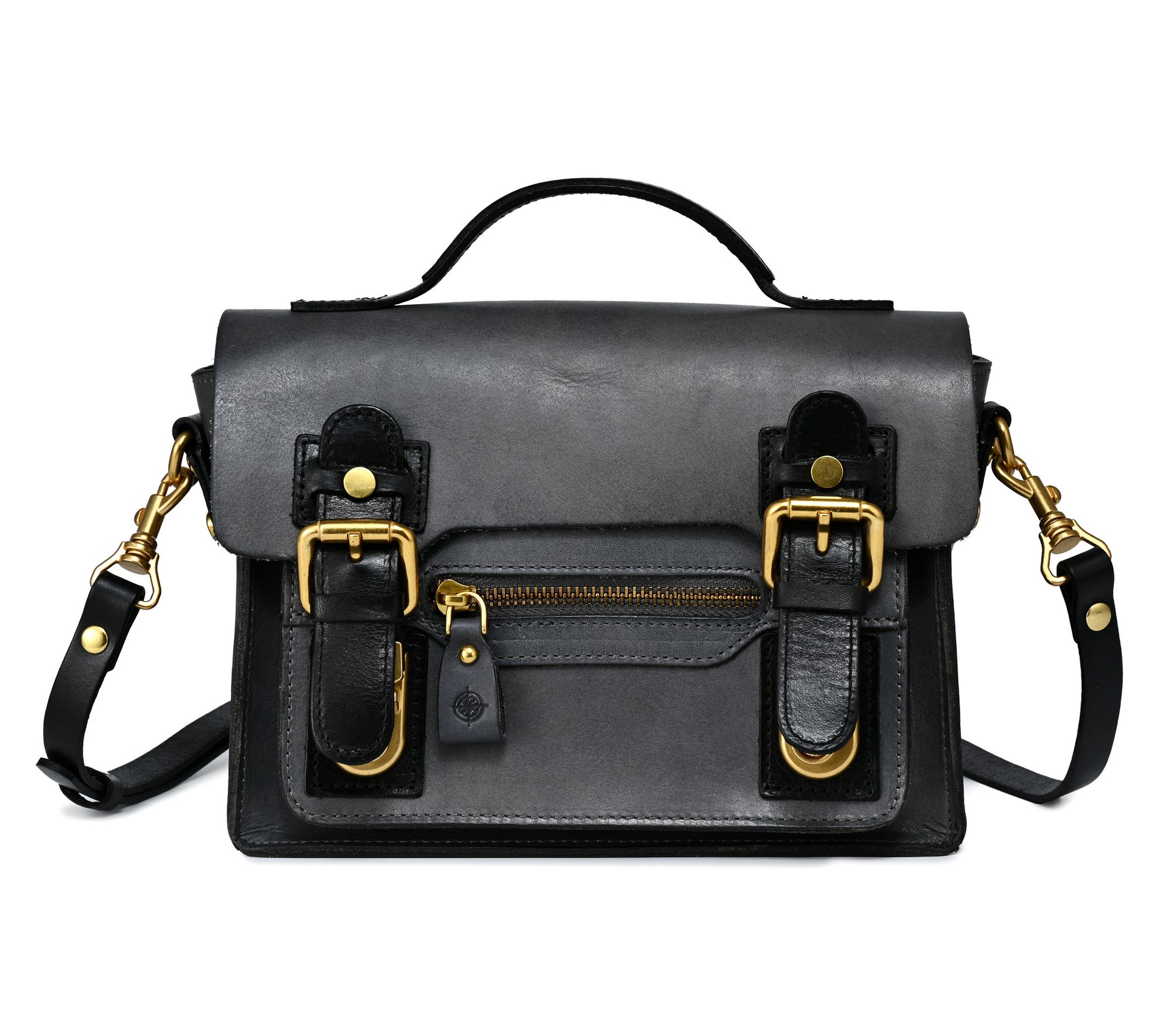Old Trend Aster Mini Leather Satchel with Crossbody Strap