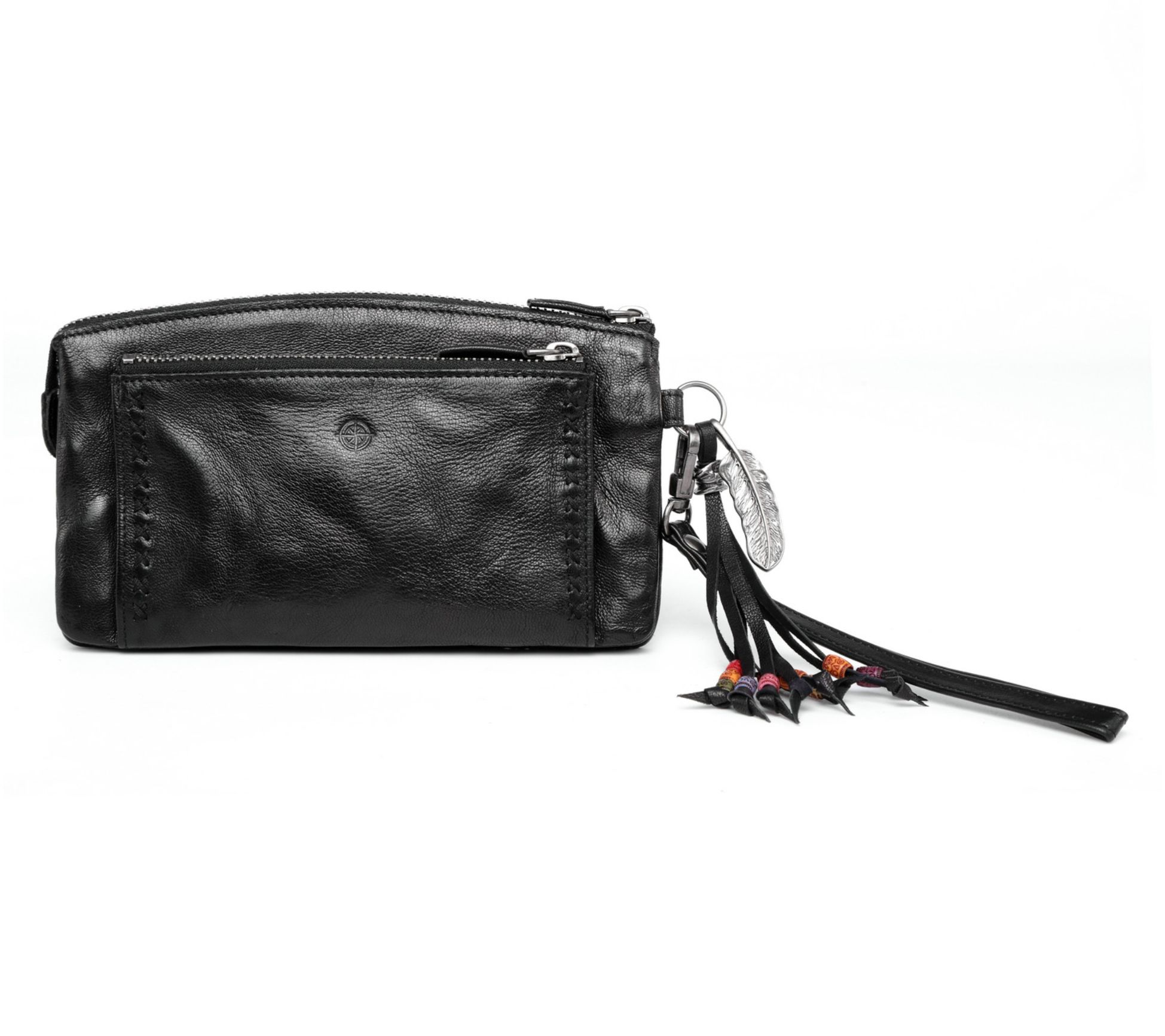 Old Trend Bluebell Leather Clutch