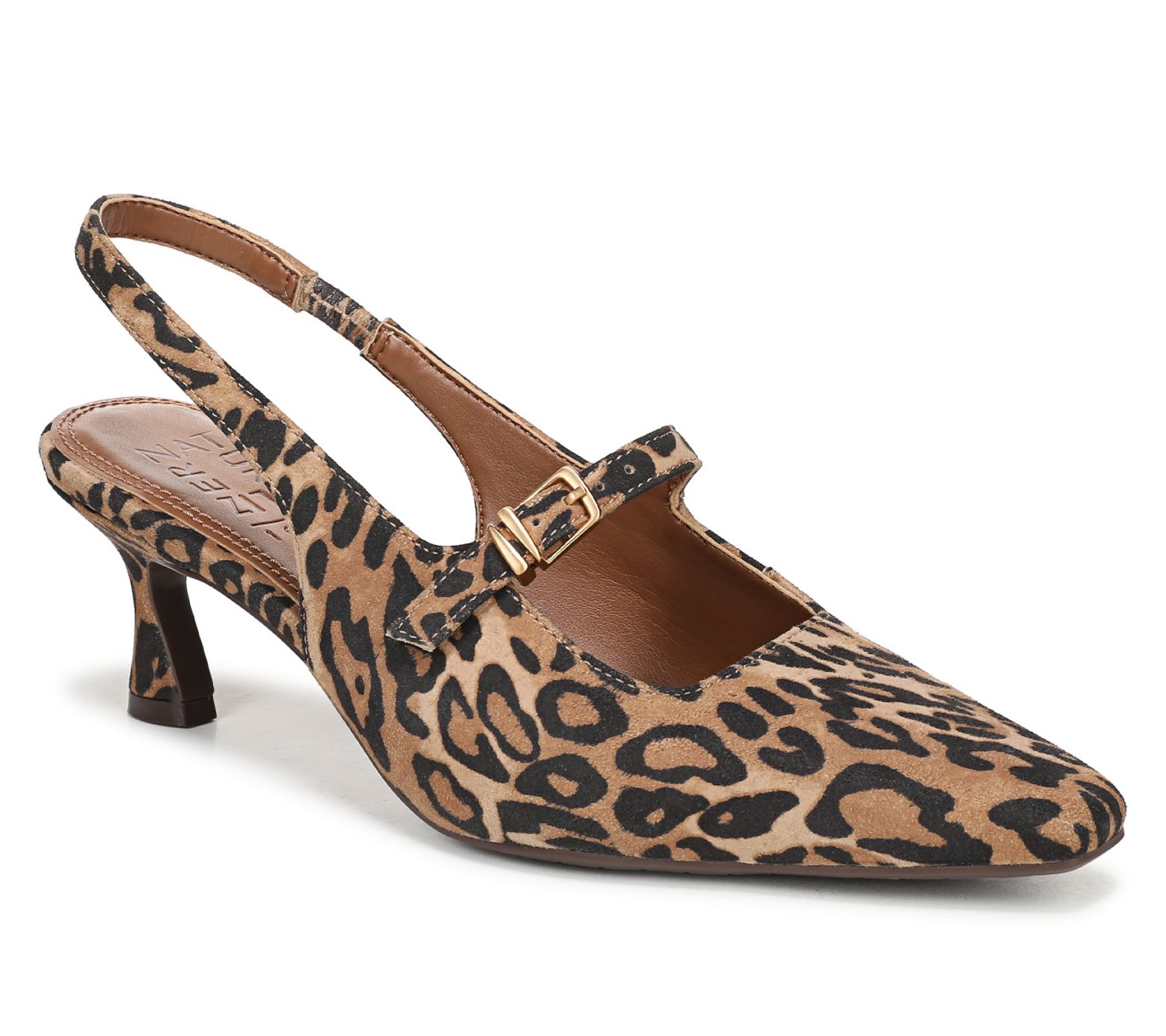 Naturalizer Leather Mary Jane Slingback Pumps -Gemini - QVC.com