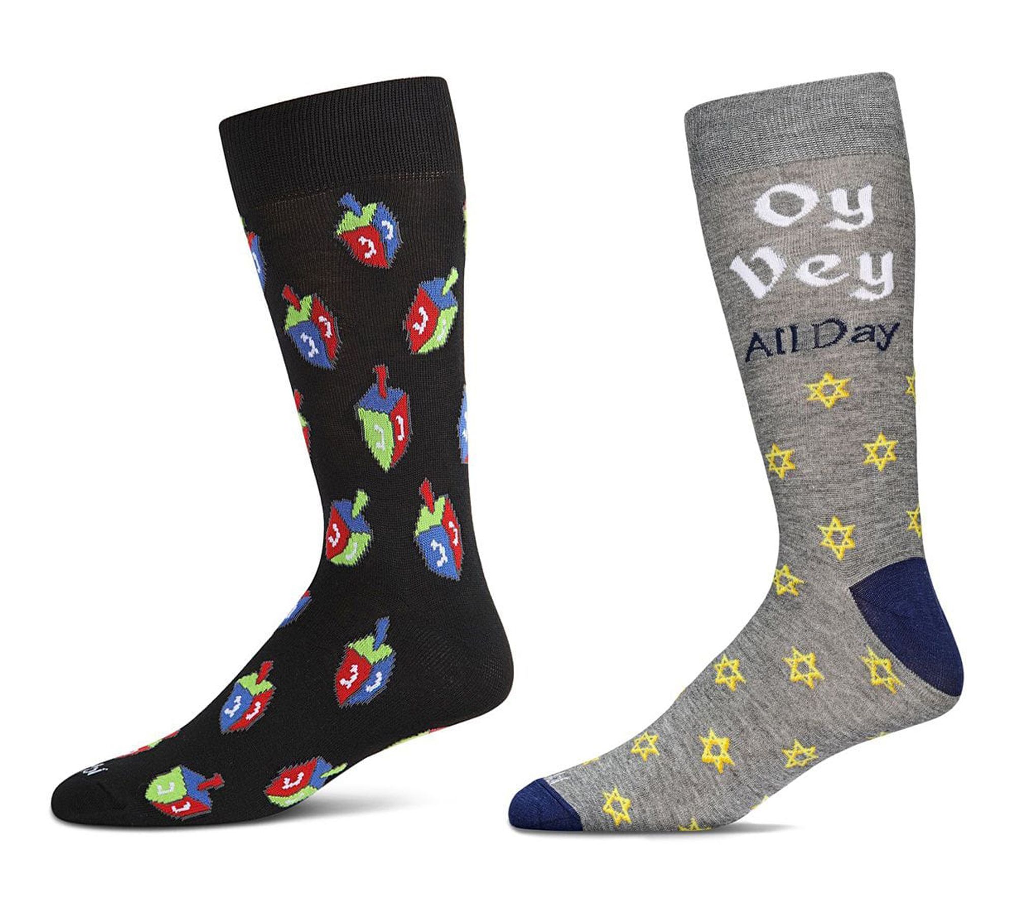 MeMoi Men's Set of 2 Holiday Novelty Crew Socks