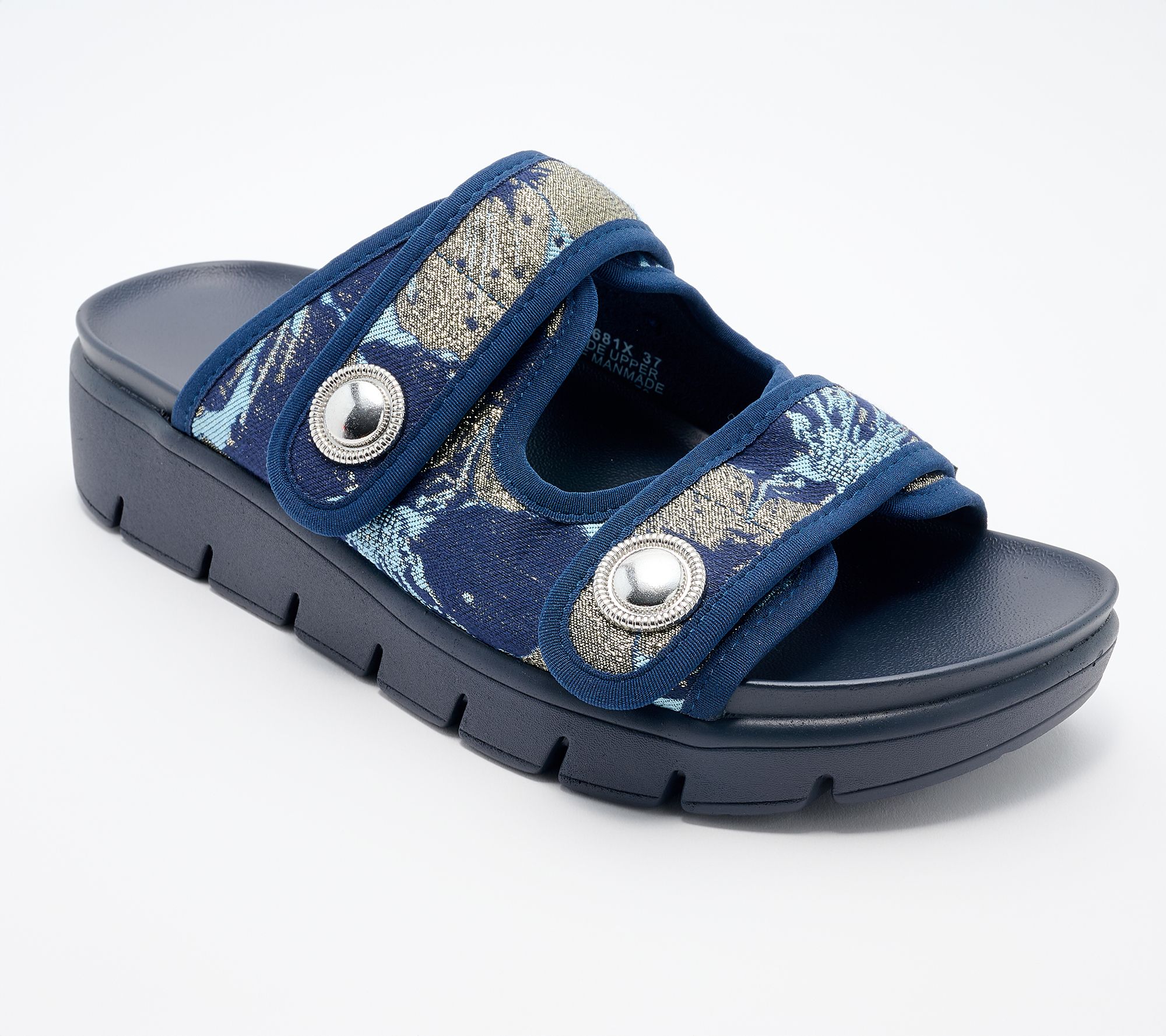 Alegria Adjustable Double Strap Slide Sandals - Annamarie