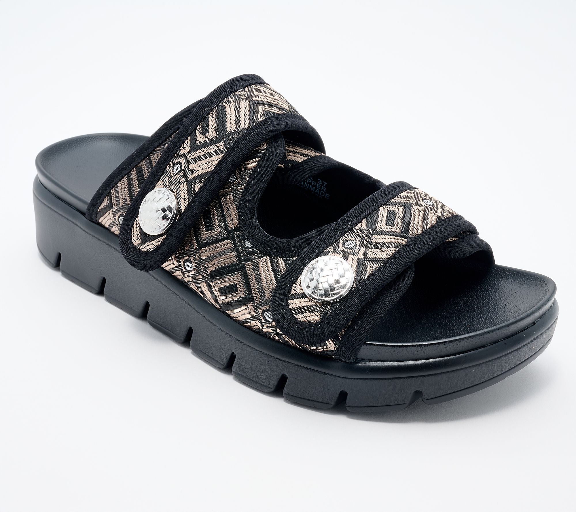 Alegria Adjustable Double Strap Slide Sandals - Annamarie