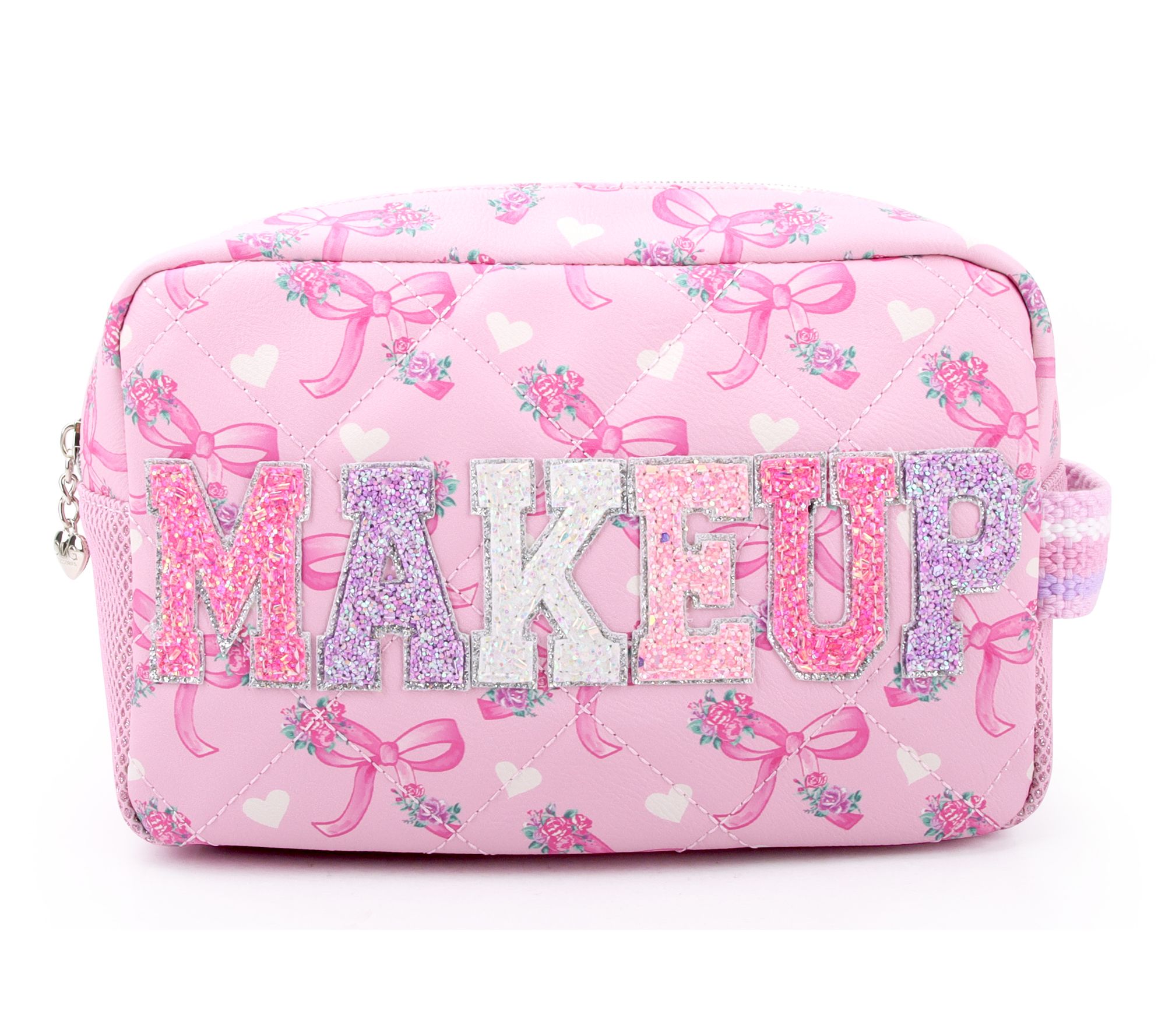 OMG Accessories Quilted Cosmetic Pouch
