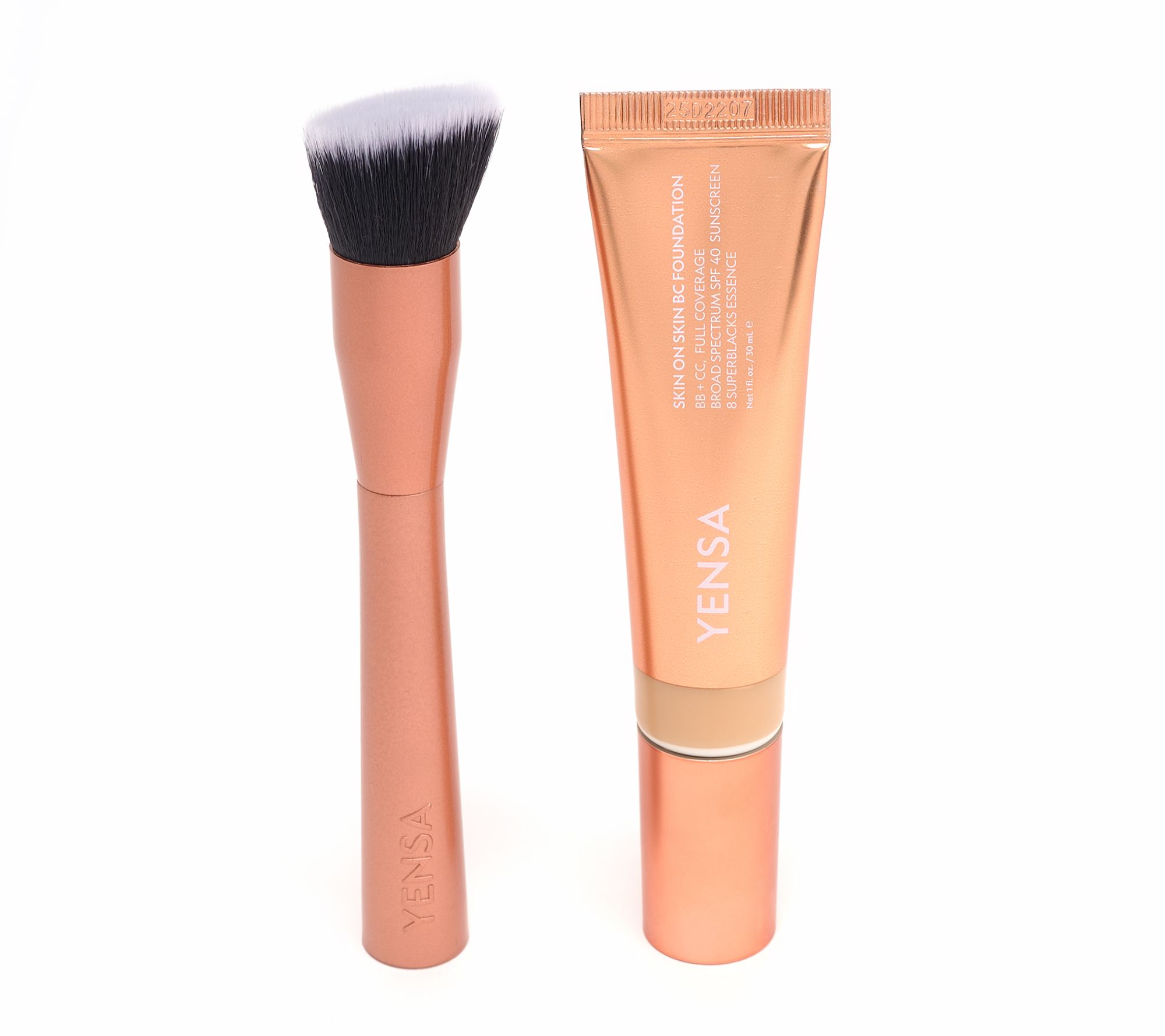 YENSA Beauty BC Skin on Skin SPF 40 Foundation with Brush