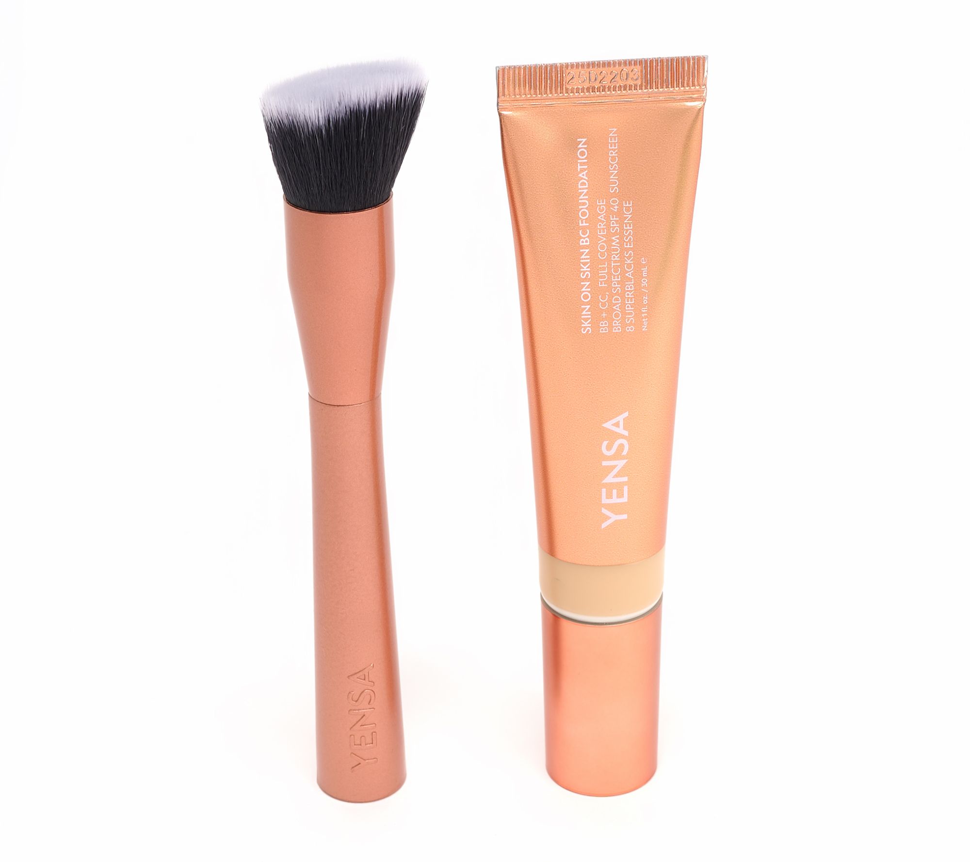 YENSA Beauty BC Skin on Skin SPF 40 Foundation with Brush