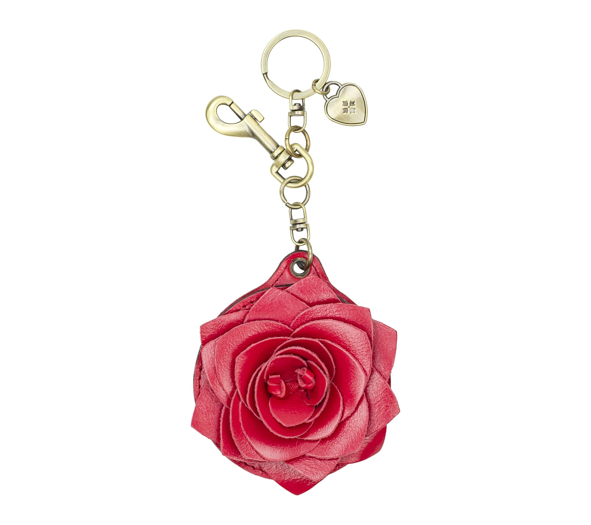  Patricia Nash Parisian Rose Mirror Charm - Vintage Distressed
