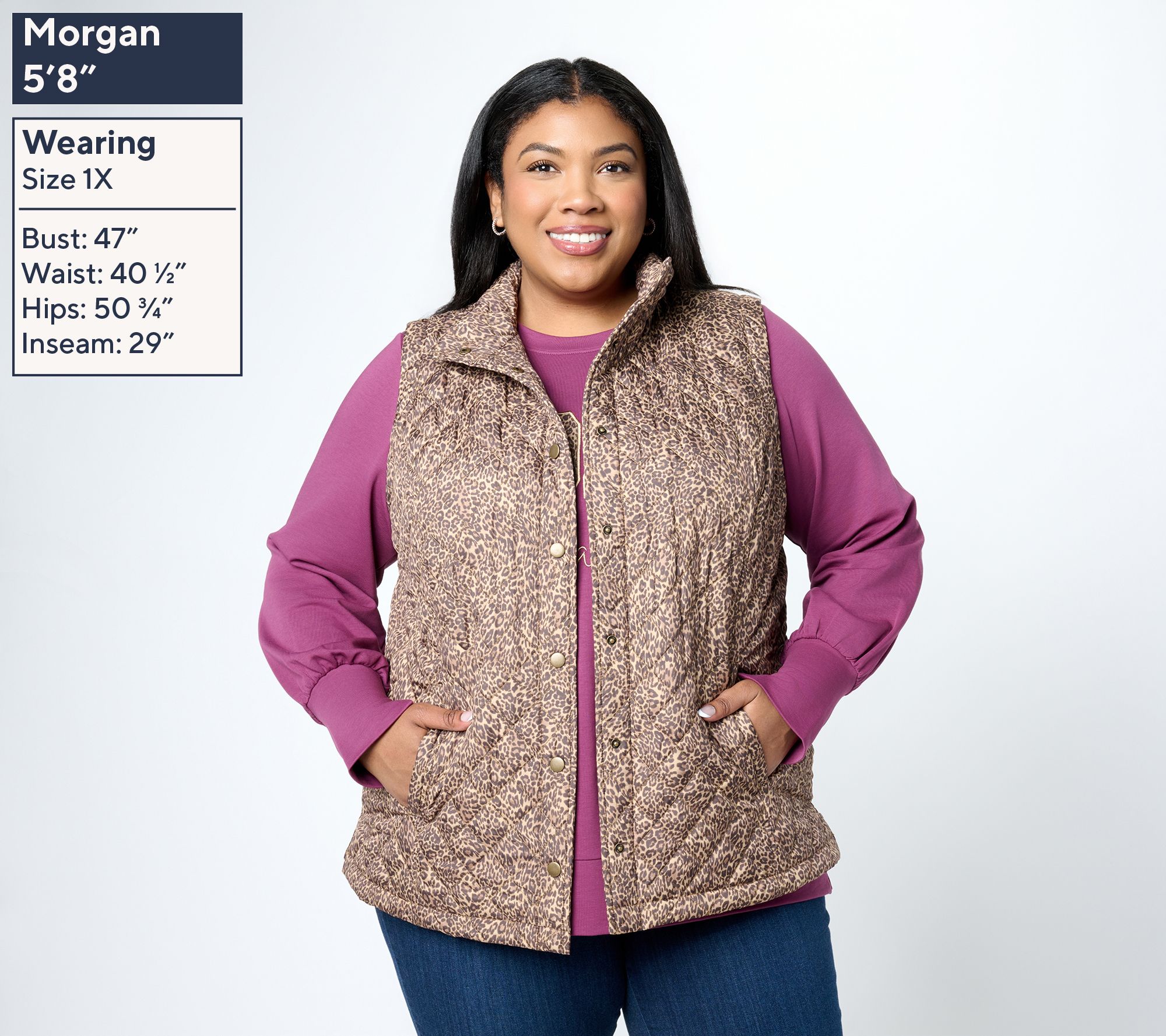 Belle by Kim Gravel Autumnatic Snap Front Vest | QVC