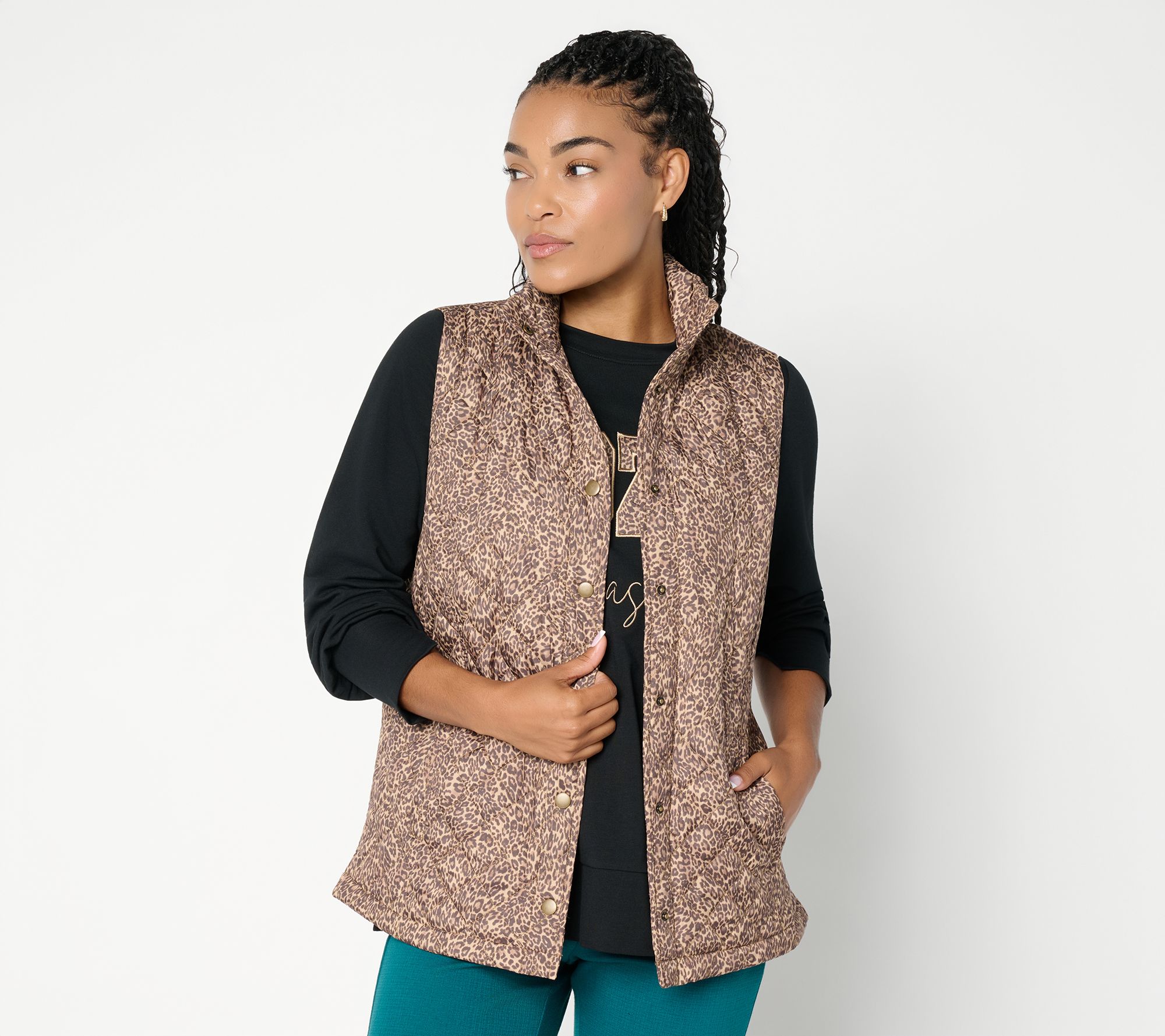 Belle by Kim Gravel Autumnatic Snap Front Vest