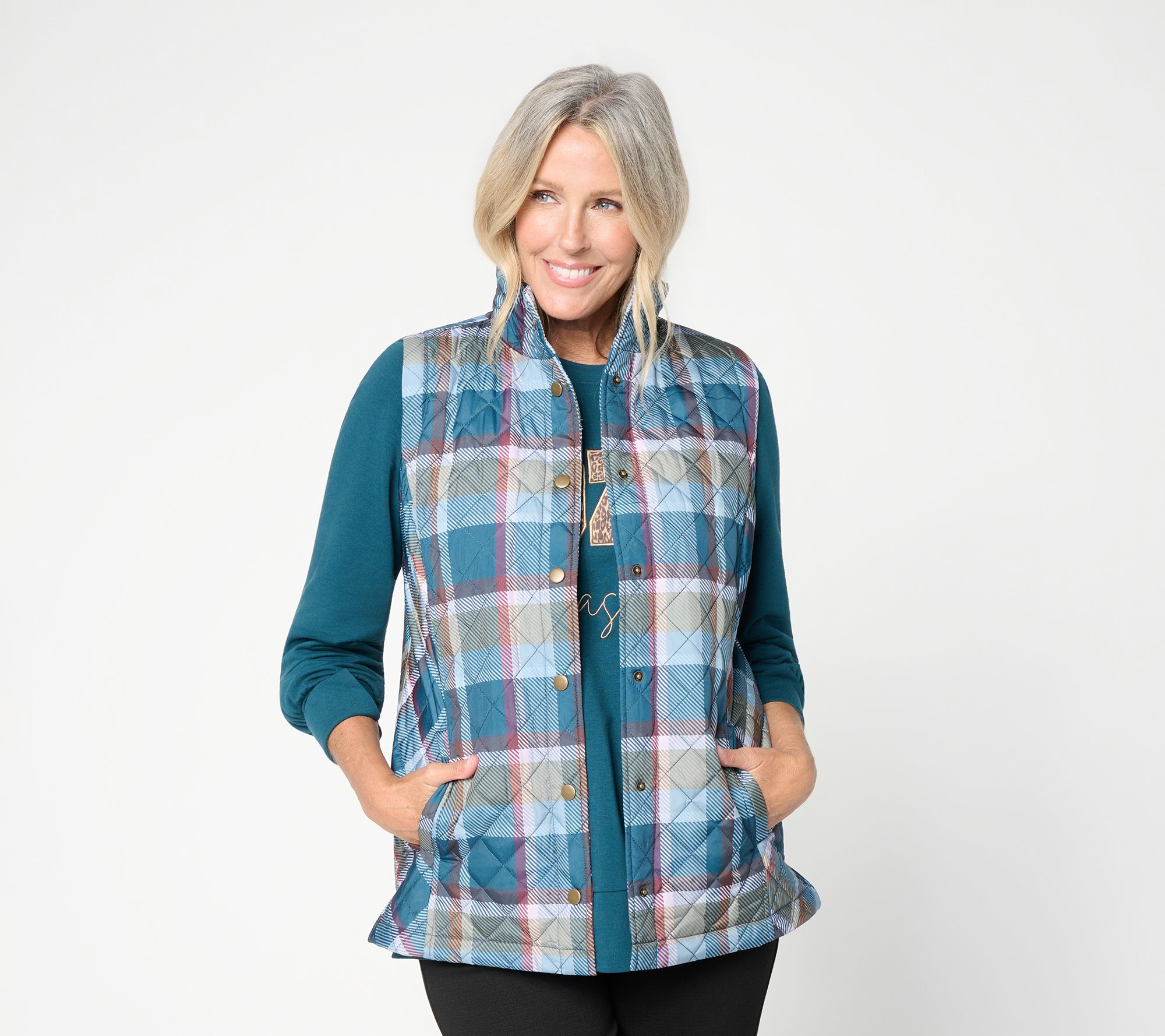 Belle by Kim Gravel Autumnatic Snap Front Vest