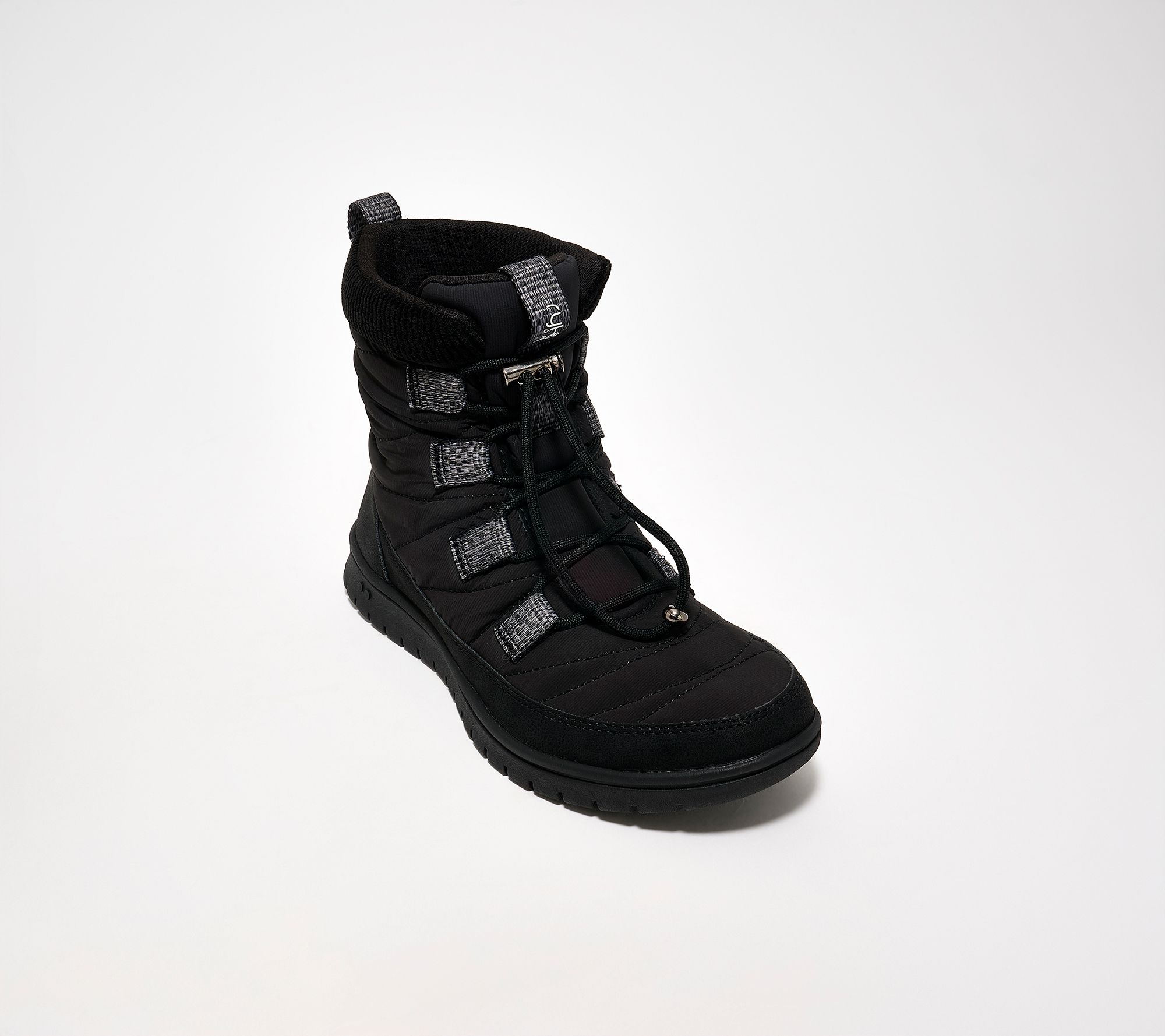 "As Is" Ryka Repel Quilted Toggle Lace-Up Winter Boots- Sienna