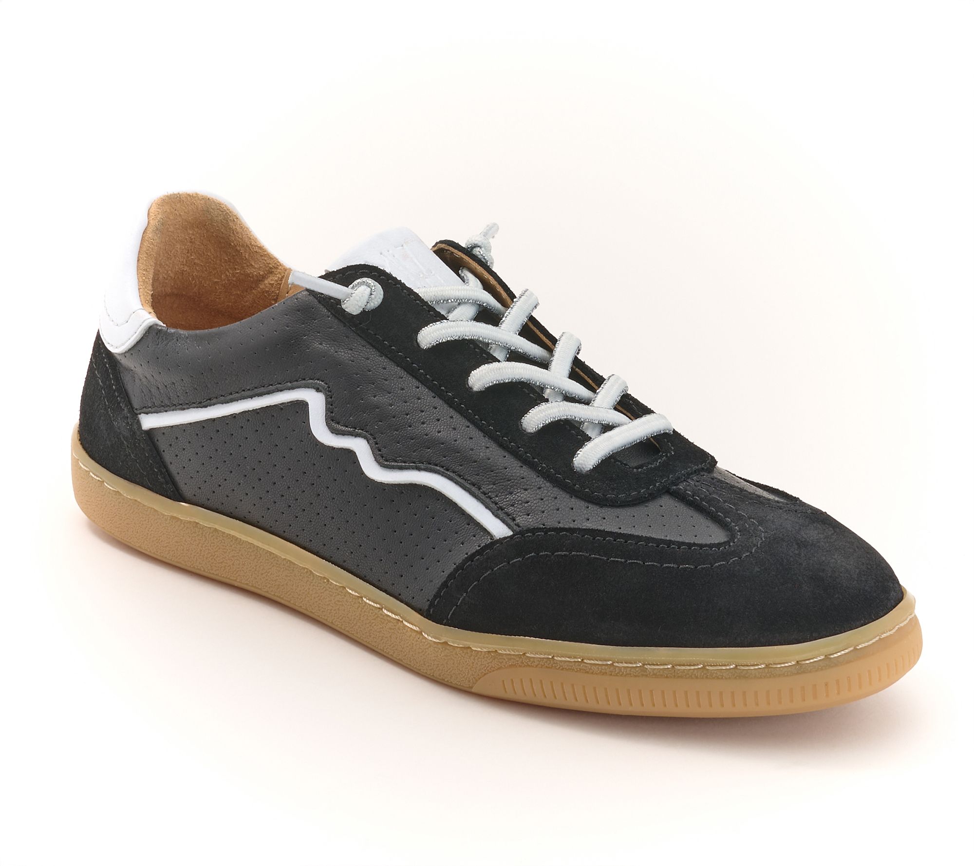"As Is" Miz Mooz Leather Lace Up Casual Sneakers- Raelynn