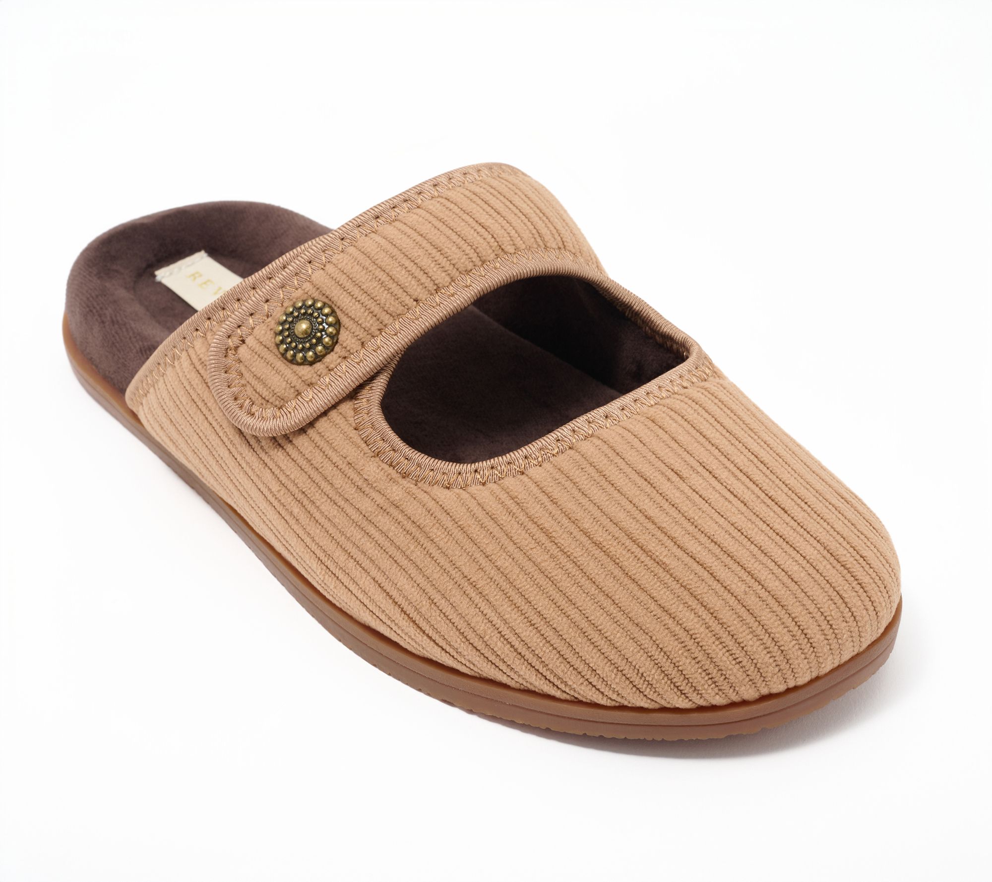  Revitalign Orthotic Adjustable Chenille Slippers - Gale