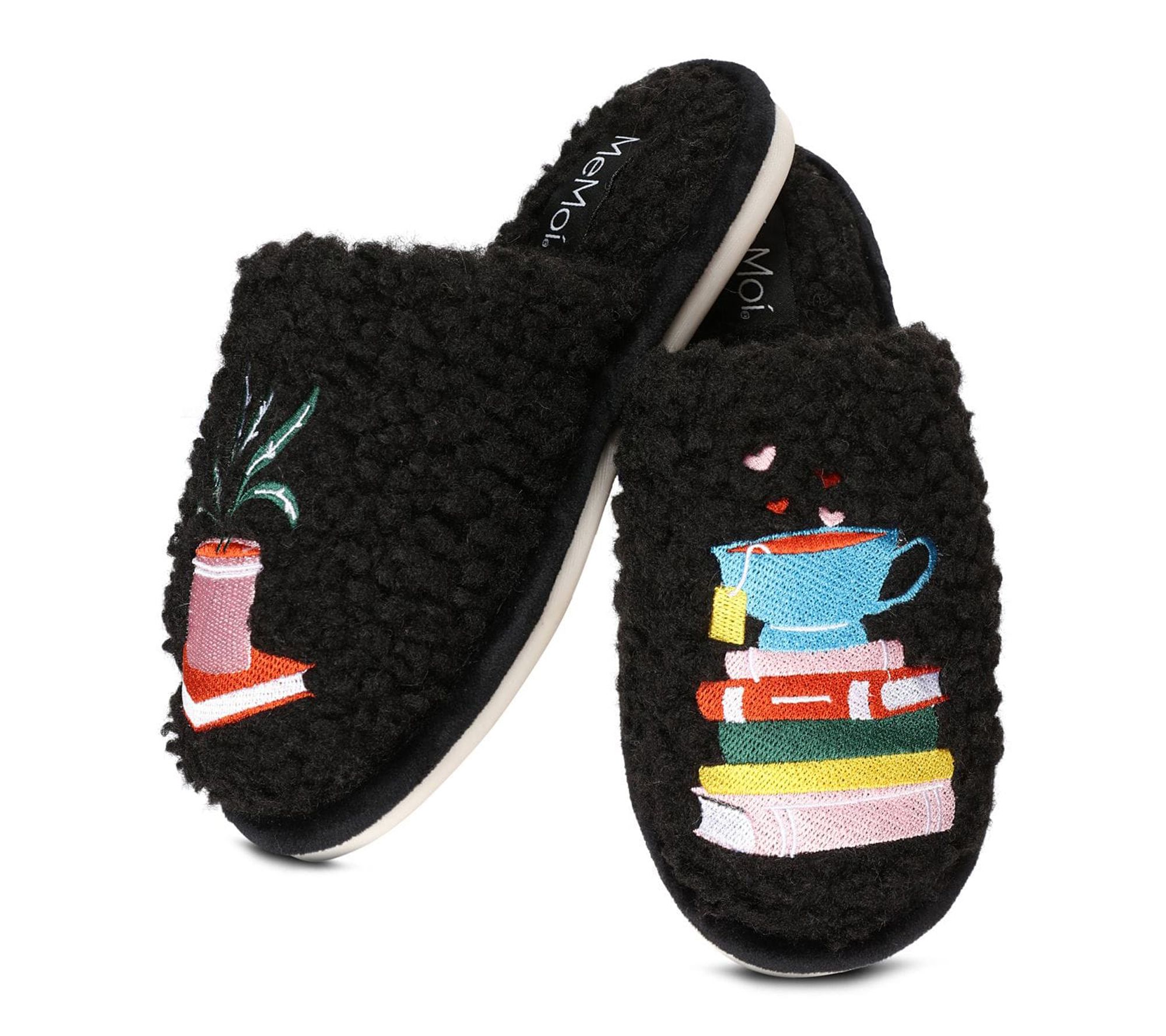 Memoi Book Club Plush Slippers
