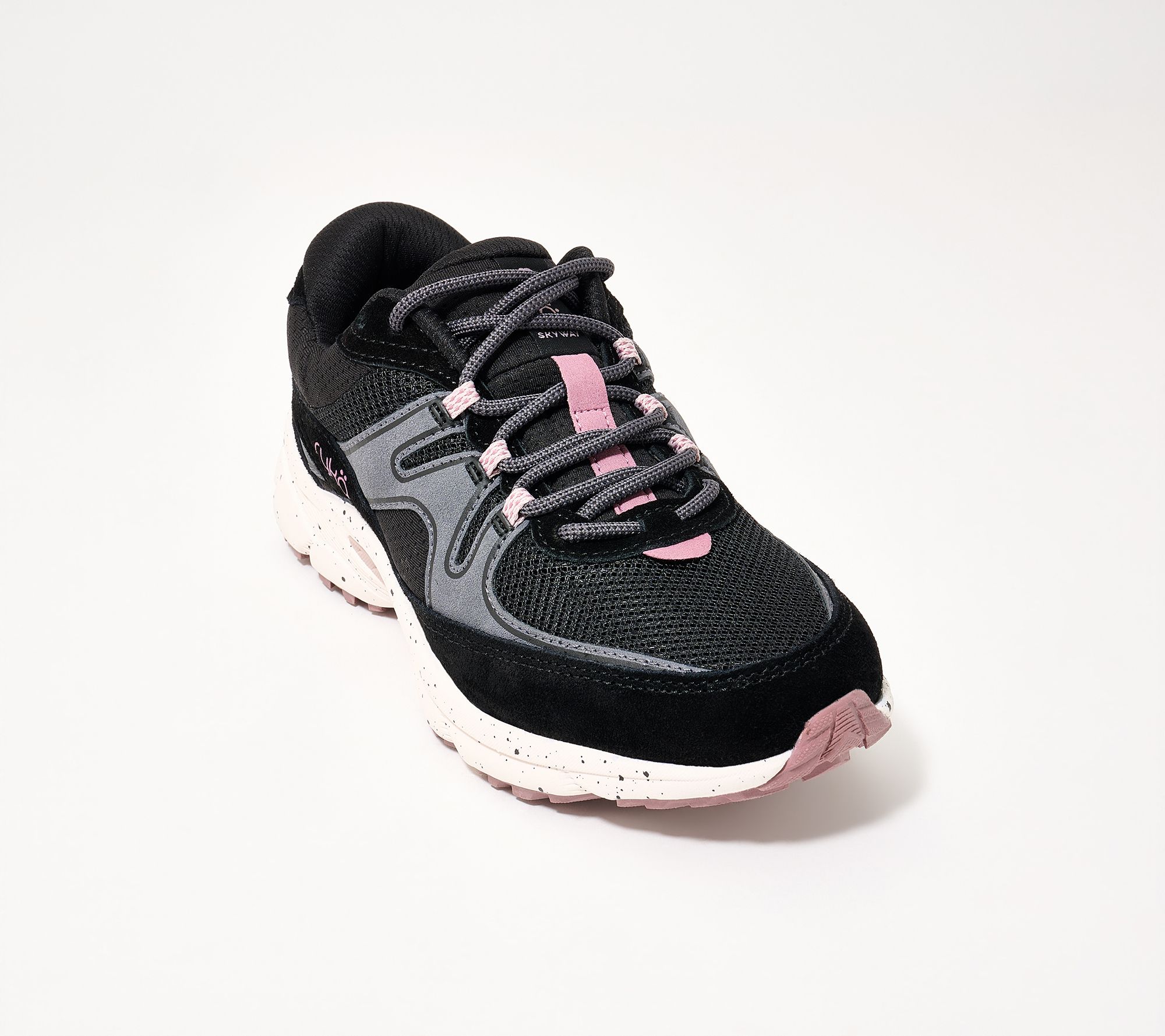 Ryka Tread Teach Lace Up Walking Sneakers - Skyway