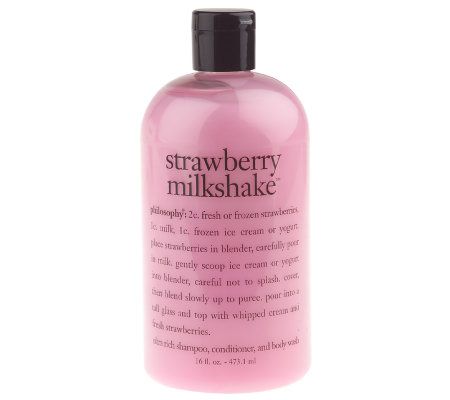 uformel Krønike hovedpine philosophy strawberry milkshake 3-in-1 shower gel - QVC.com