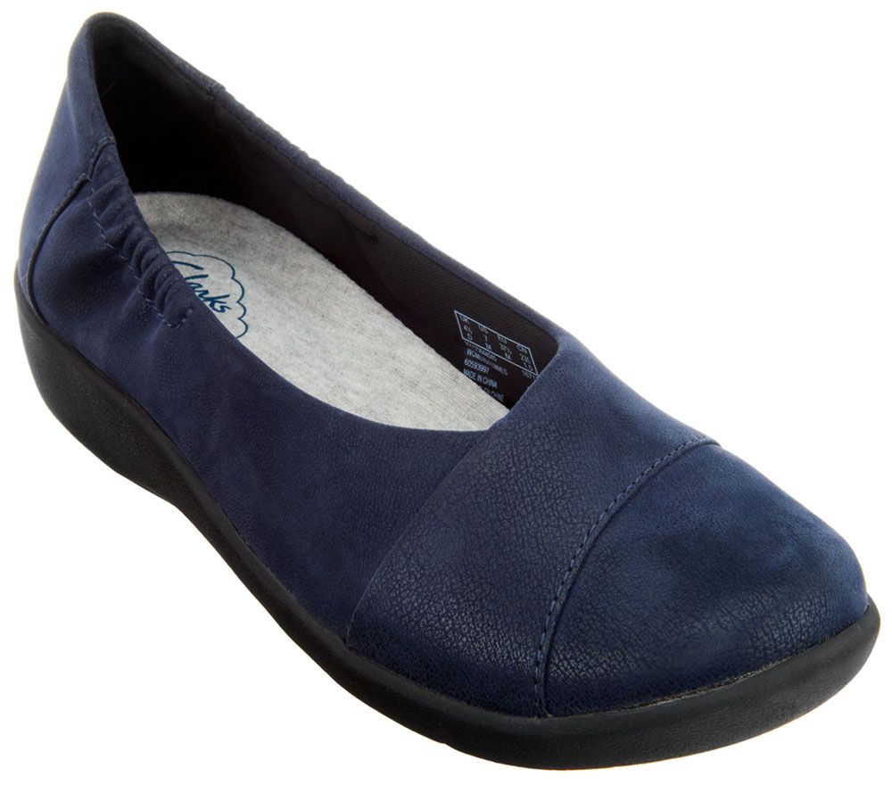 Clarks CloudSteppers Slip-on Shoes - Sillian Intro - Page 1 — QVC.com