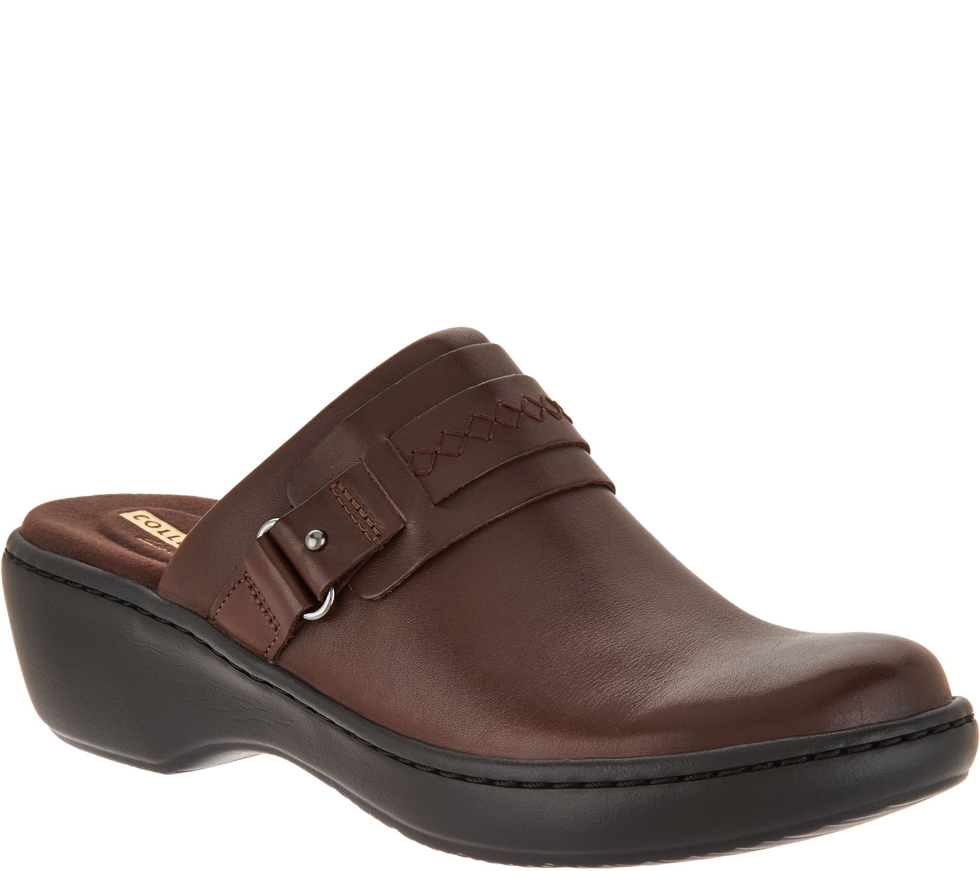 Clarks Collection Leather Clogs - Delana Amber - QVC.com