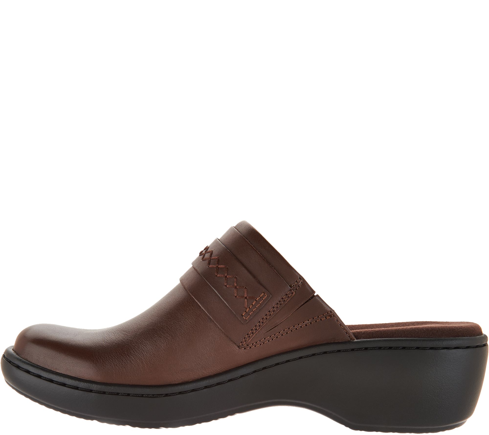 Clarks Collection Leather Clogs - Delana Amber - QVC.com