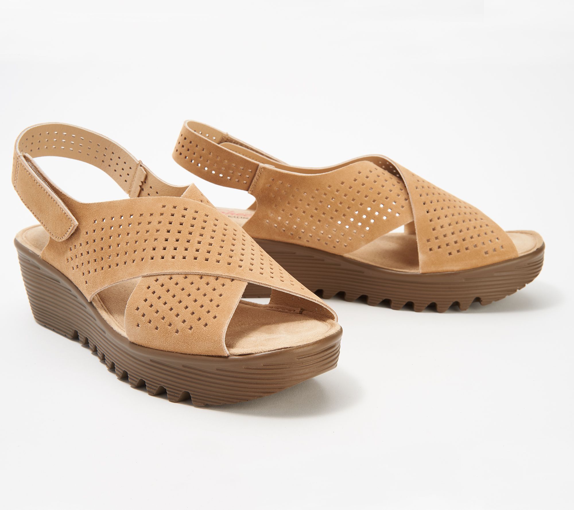 Skechers Perforated Suede Slingback 