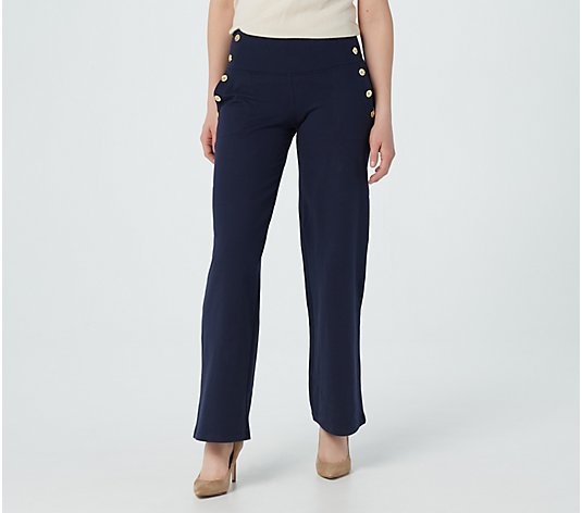 Women with Control Regular Tummy Control Sailor Pants with Pockets