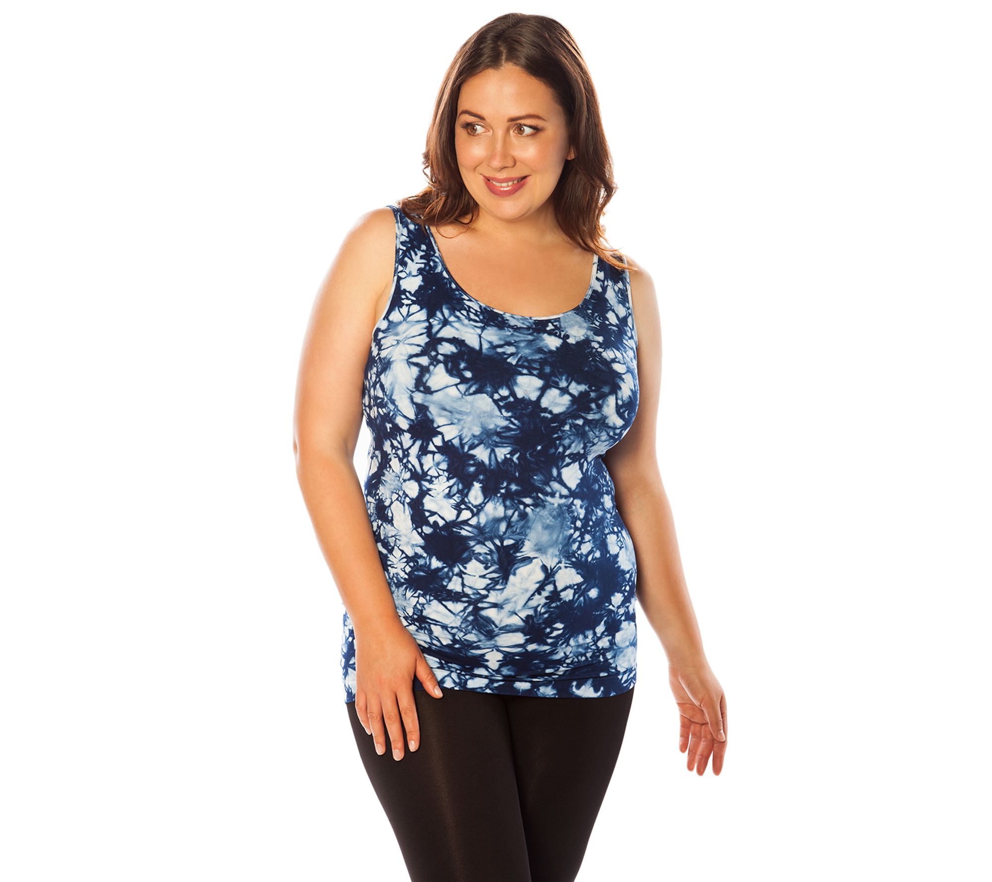 skinnytees Plus Tye-Dye Tank