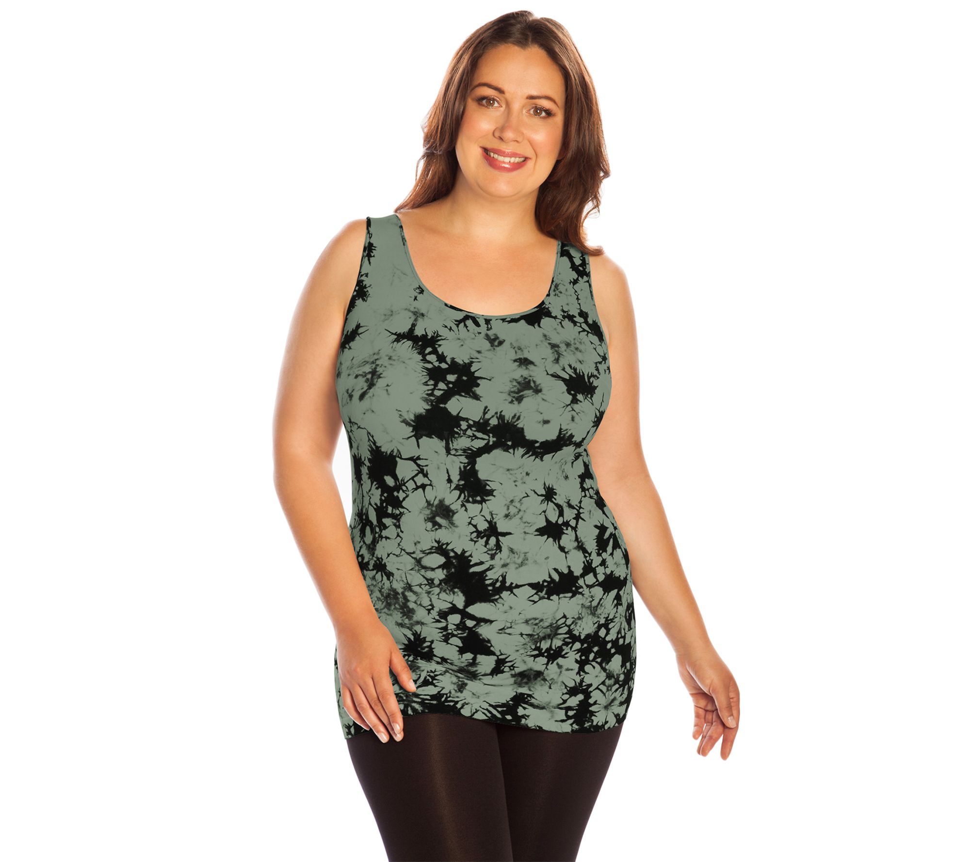skinnytees Plus Tye-Dye Tank