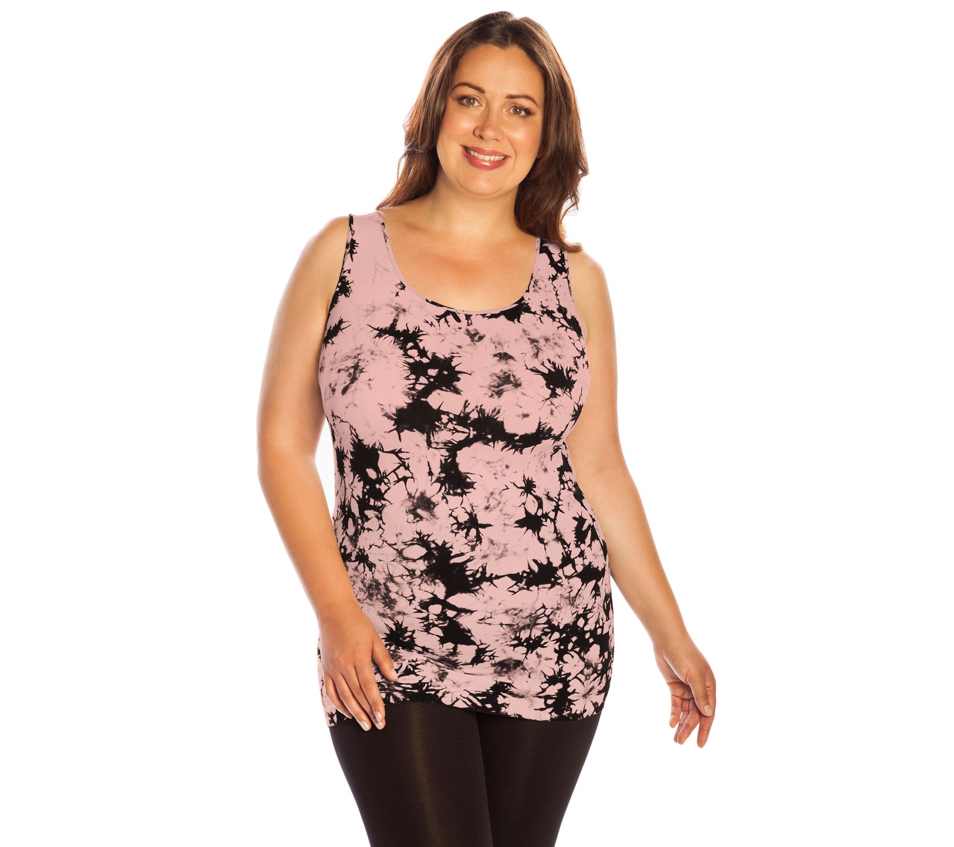 skinnytees Plus Tye-Dye Tank