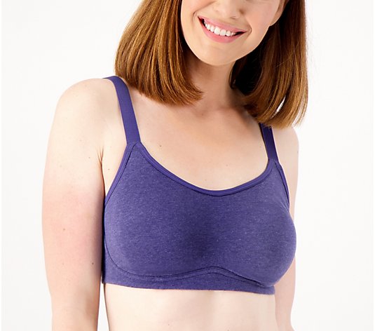 Cuddl Duds Intimates Cotton Core Extra Support Bra