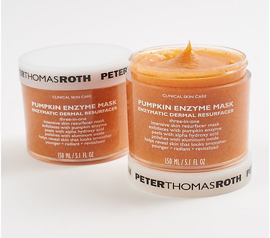Peter Thomas Roth Pumpkin Enzyme Mask Set of (2) Auto-Delivery