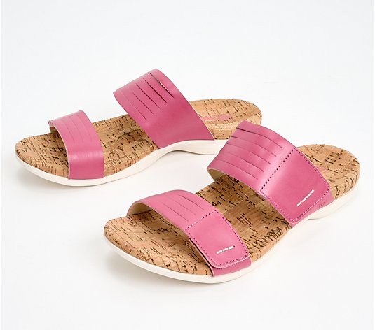 Spenco Orthotic Leather Slide Sandals - Layla