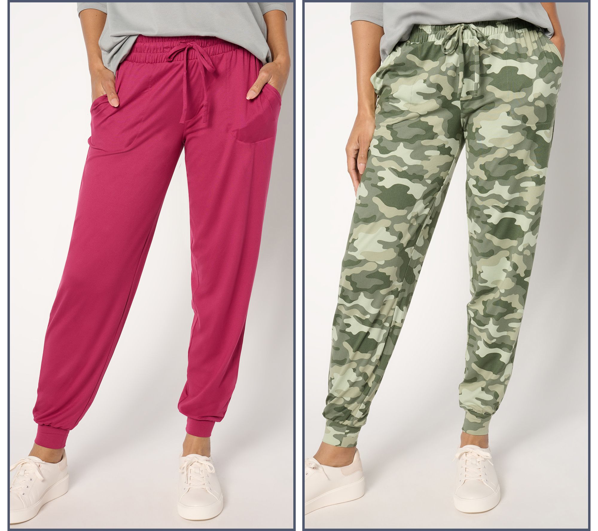 AnyBody Tall Lush Jersey Set of Two Joggers