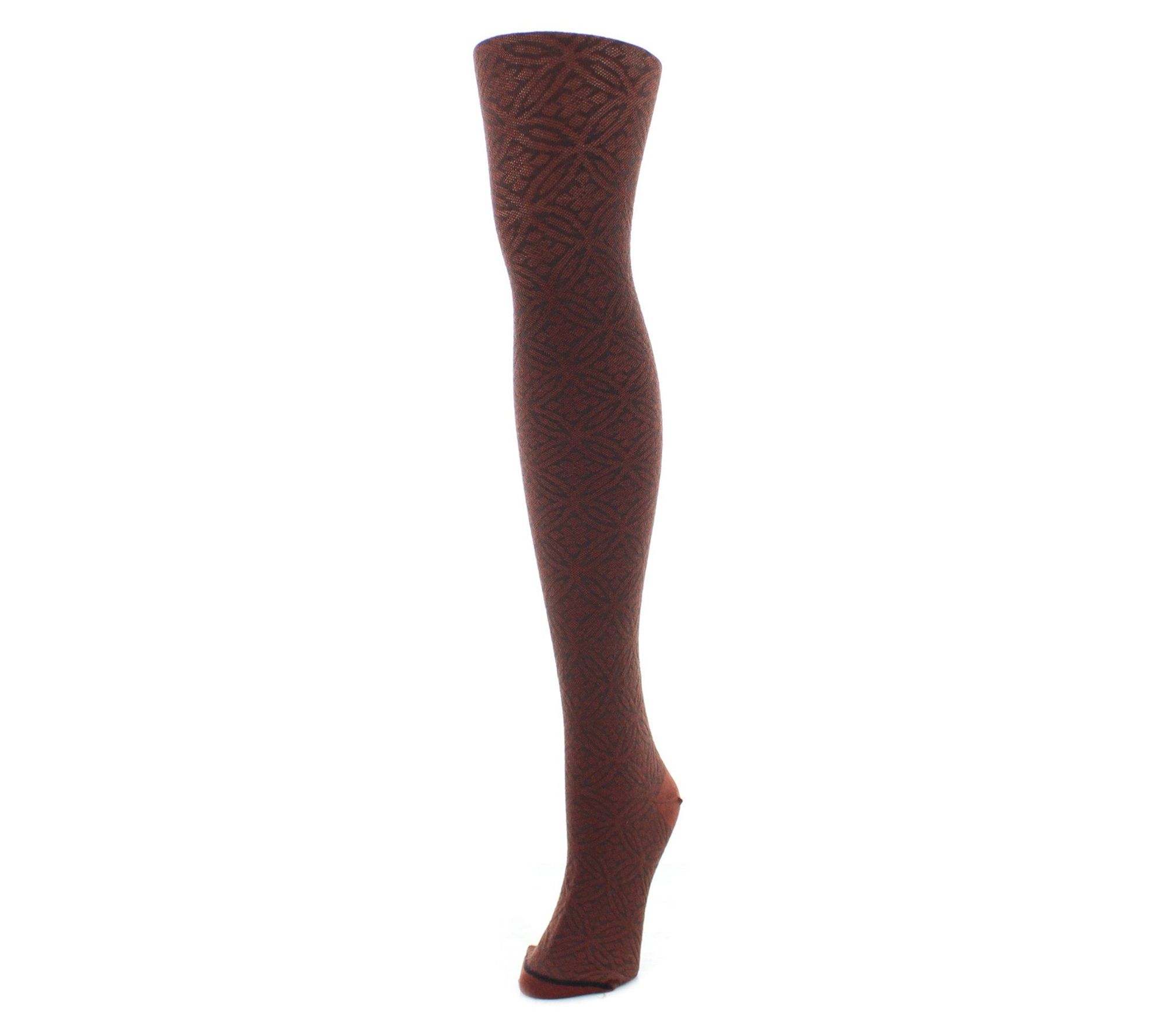 Memoi Circular Floral Sweater Tights