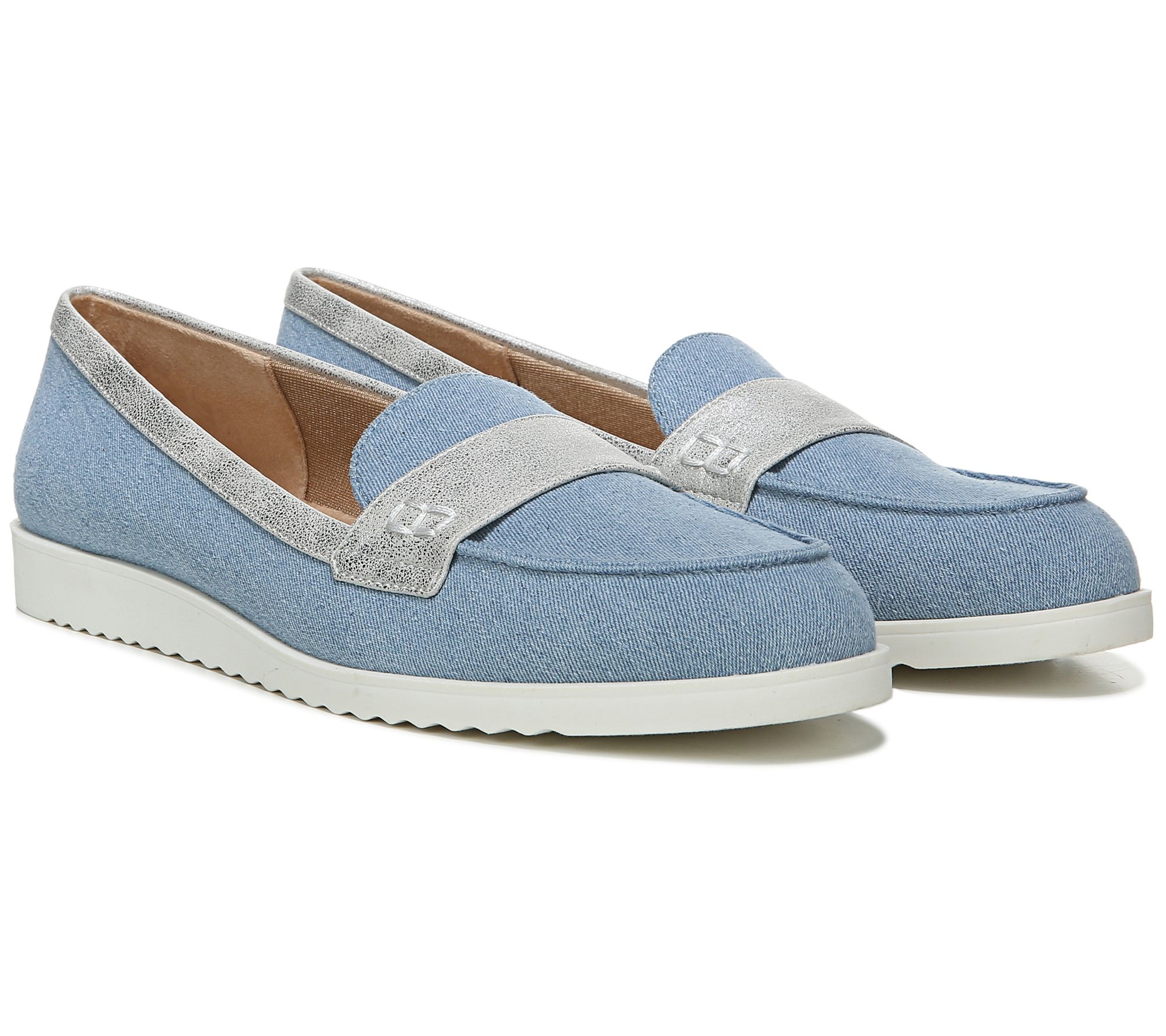 Lifestride Slip-On Denim Loafers - Zee - QVC.com