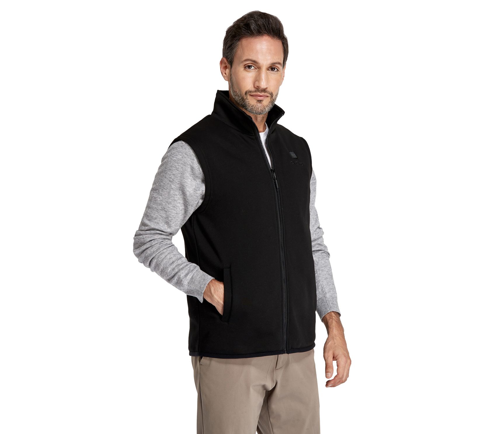 ORORO Men's Heated Fleece Vest with Battery Pack - QVC.com