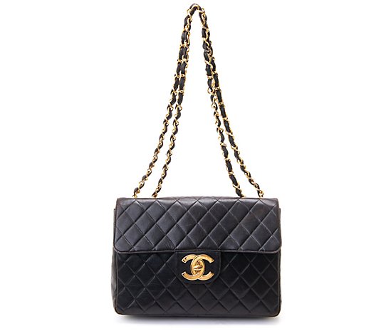 Pre-Owned Chanel XL Maxi Flap Lambskin ShoulderBag 