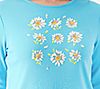 Quacker Factory Tic Tac Toe Sequin Embellished 3/4 Sleeve Top, 3 of 3