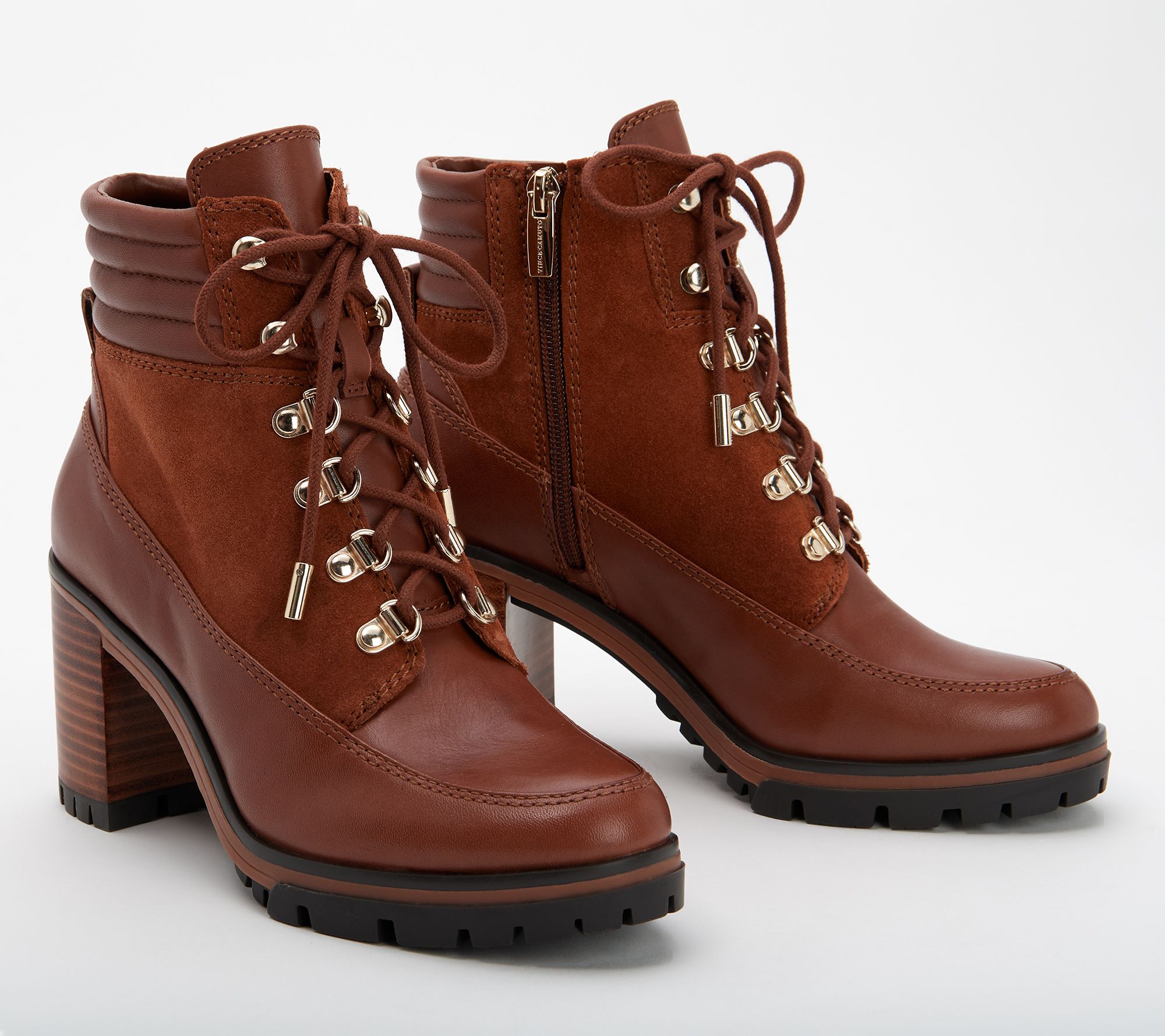 Lace up heeled hiker boots online