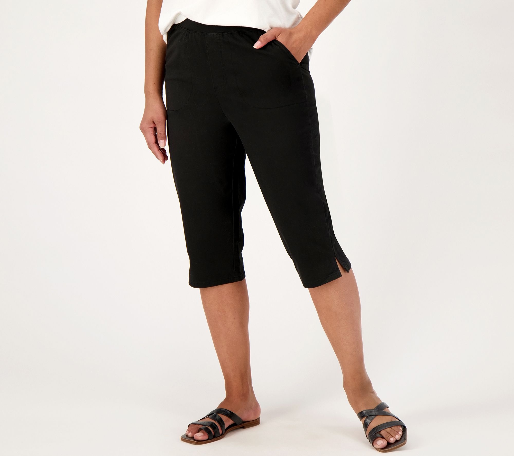 Denim & Co. Naturals Regular Linen Blend Skimmer Pants 