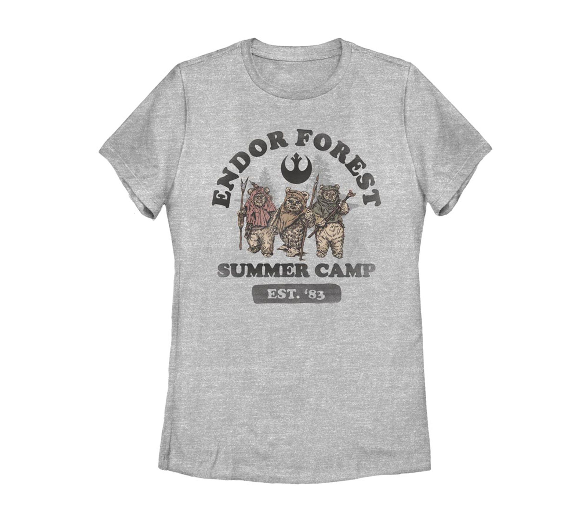 Fifth Sun Women's Star Wars Summer Camp AthletiHeather Tee