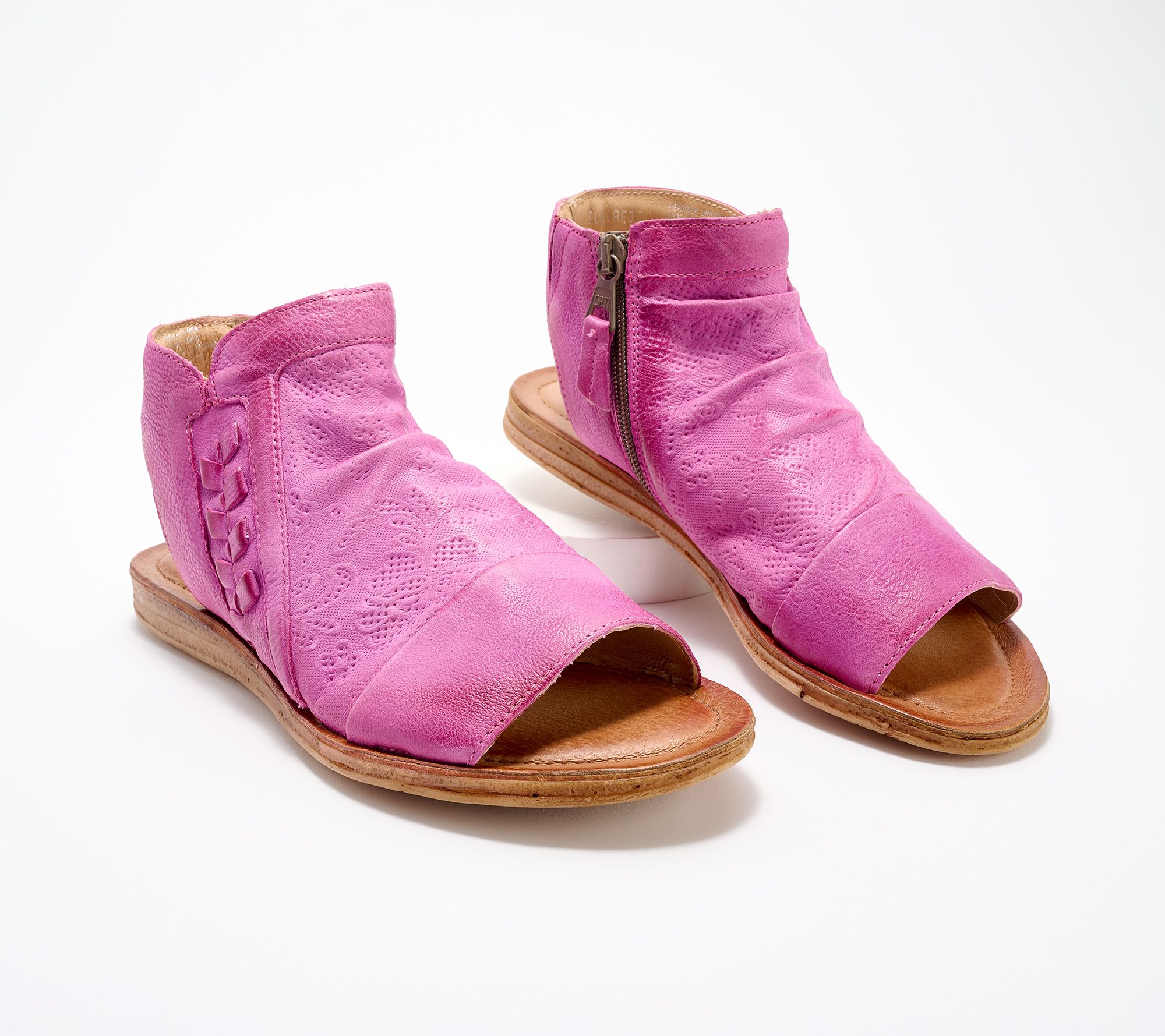 Miz Mooz Leather Wide Width Ankle Strap Sandals-Marcie 