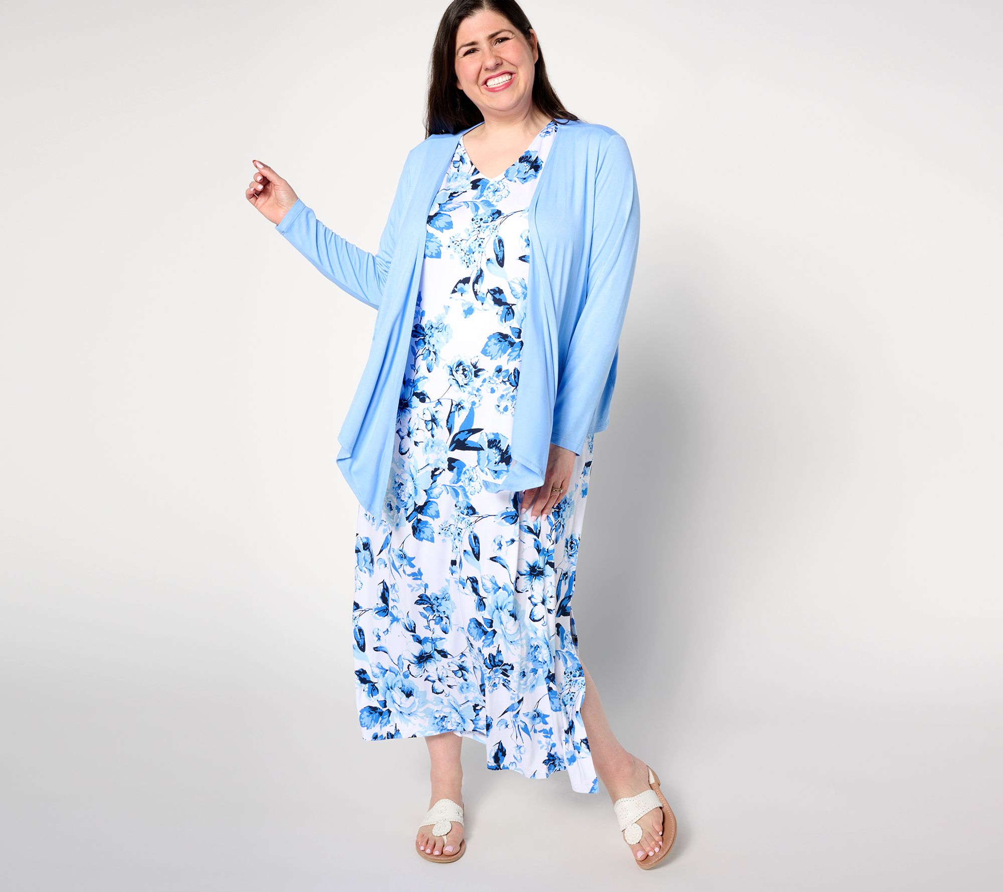 Belle by Kim Gravel Tall Better Together Dress and Shrug Set