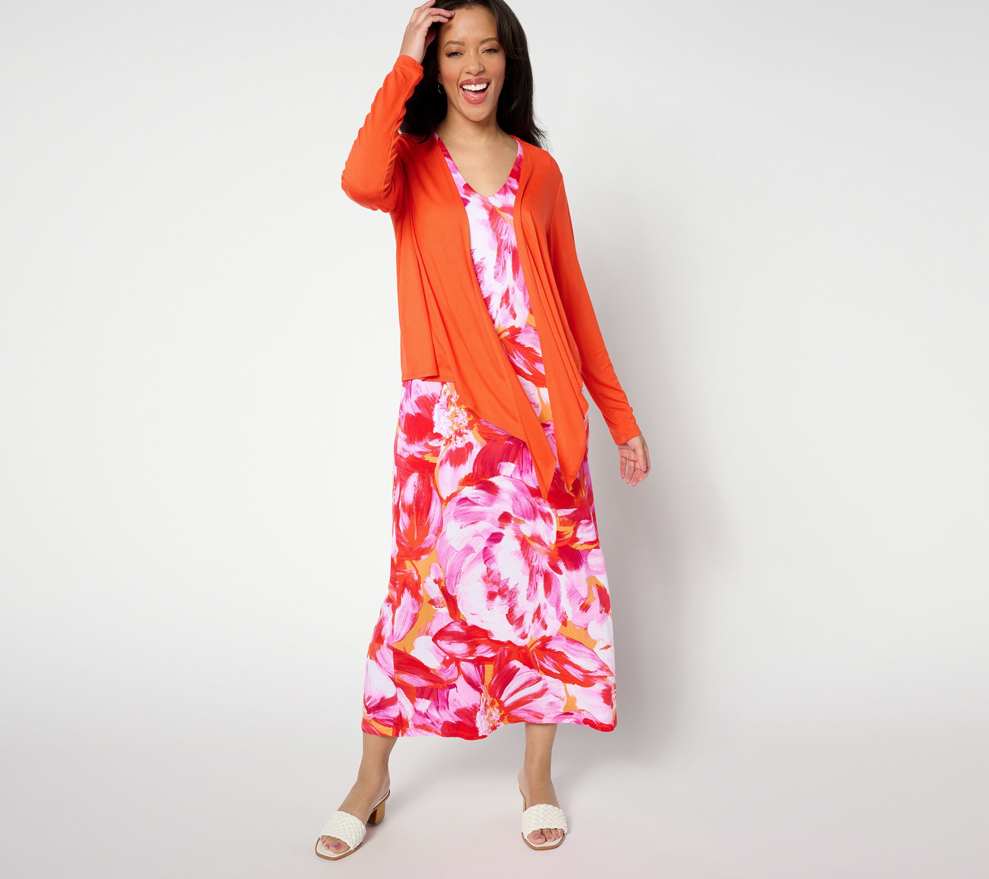 Belle by Kim Gravel Tall Better Together Dress and Shrug Set
