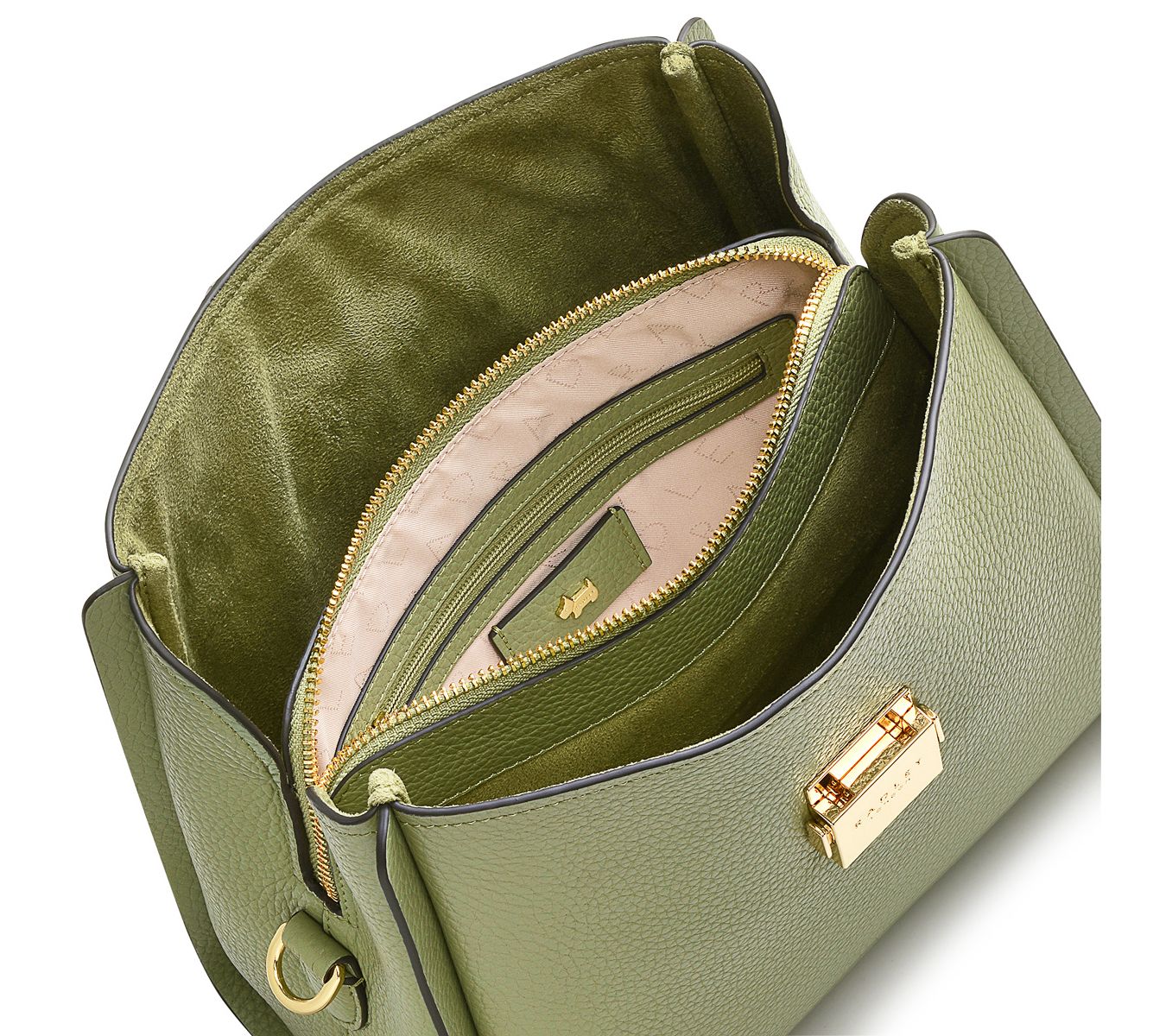 Radley London Green Sloane Street Medium Ziptop Crossbody Bag