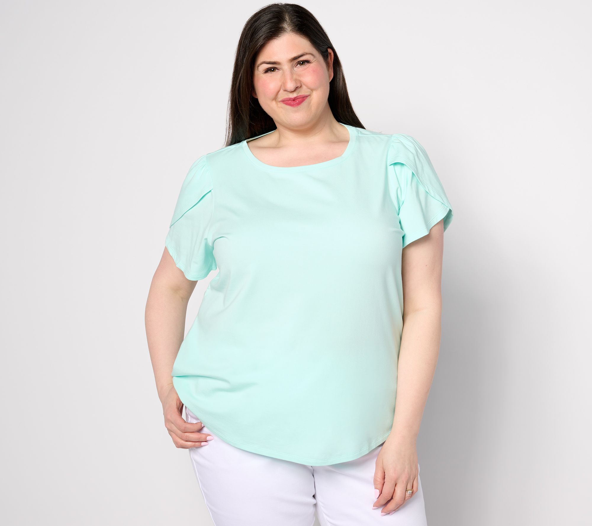 Belle Beach by Kim Gravel Primabelle Knit Tulip Sleeve Top