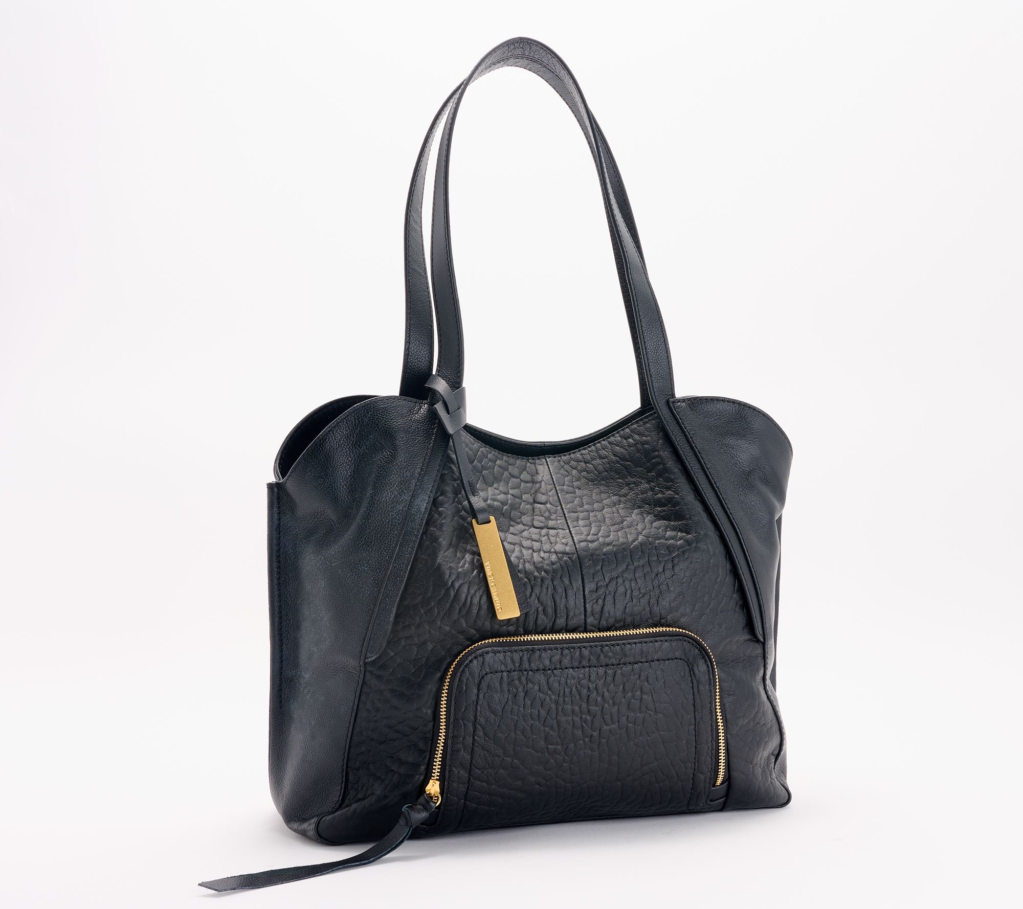 Vince camuto sale black leather tote