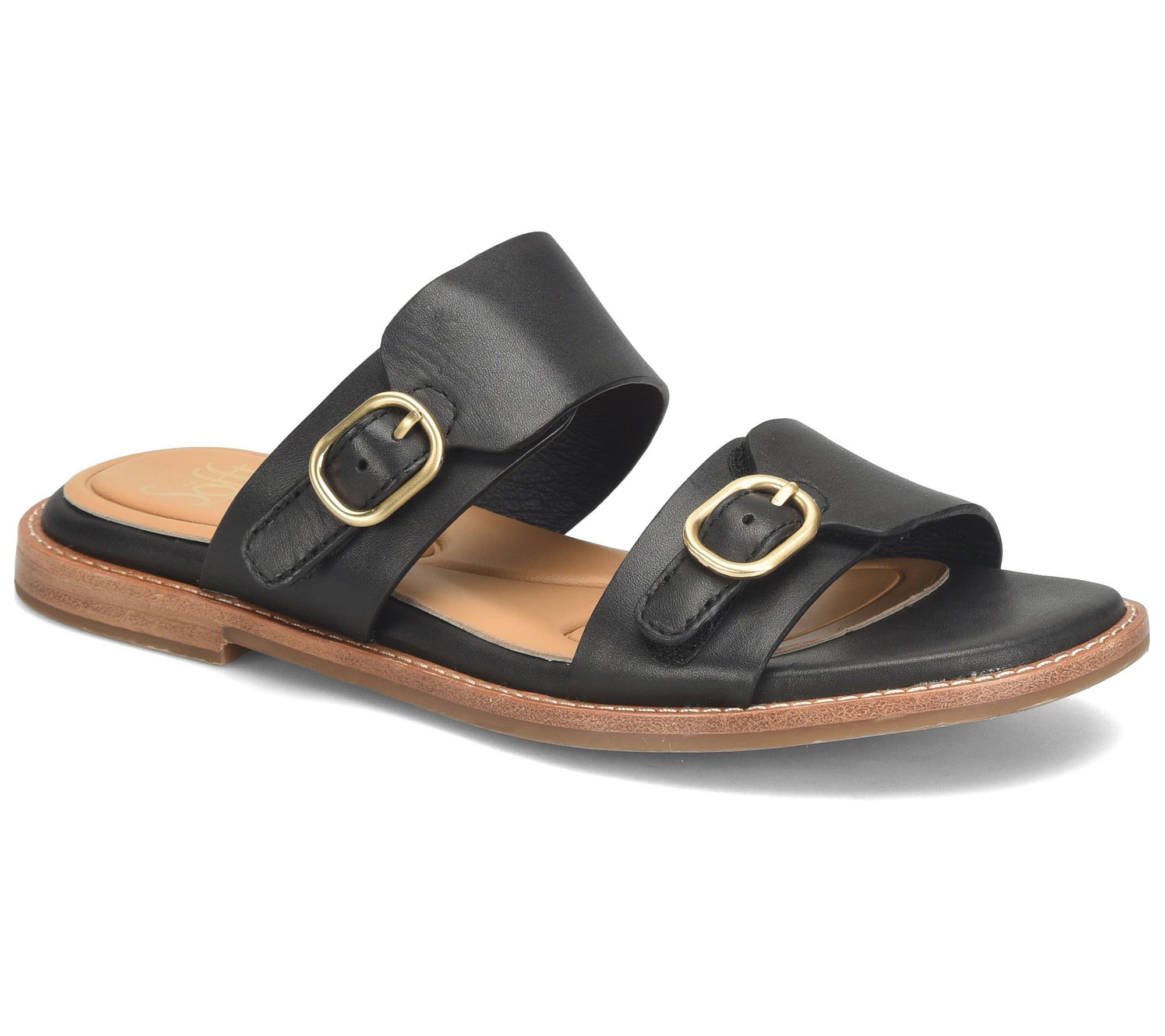 Sofft Double Leather-Strap Sandal - Noella