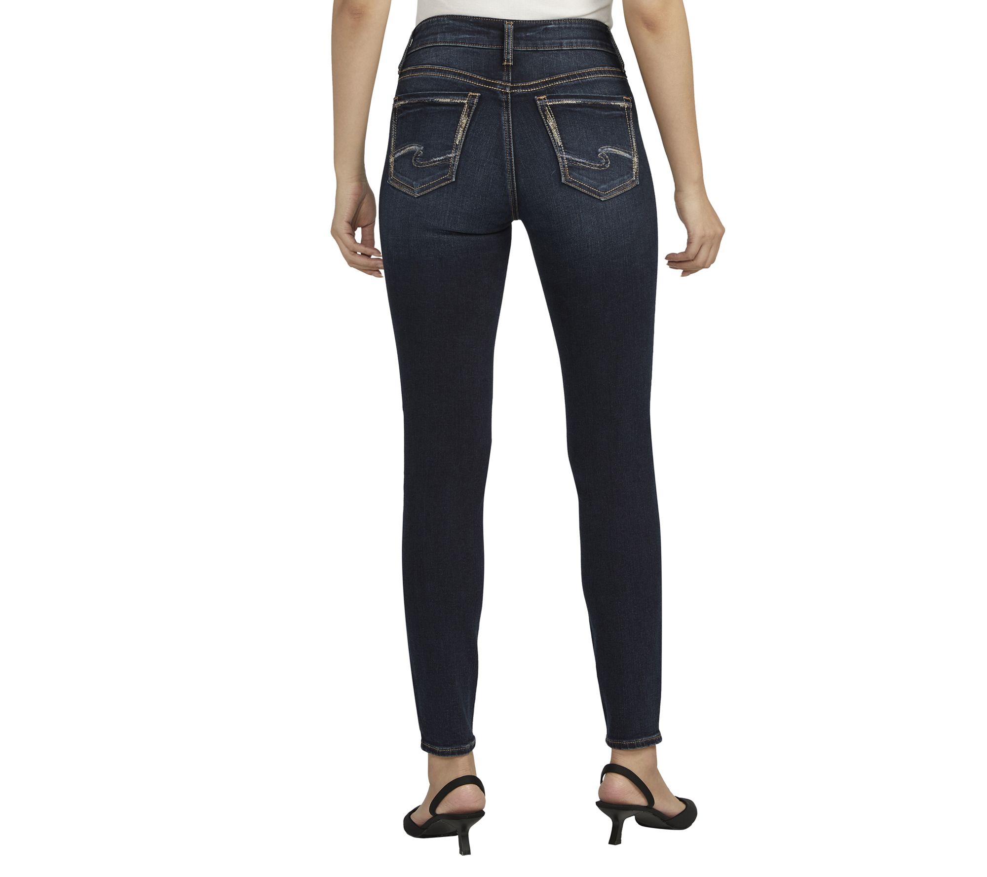 Silver Jeans Co. Women's Plus Size Suki Curvy Fit Mid Rise Straight Leg Jeans