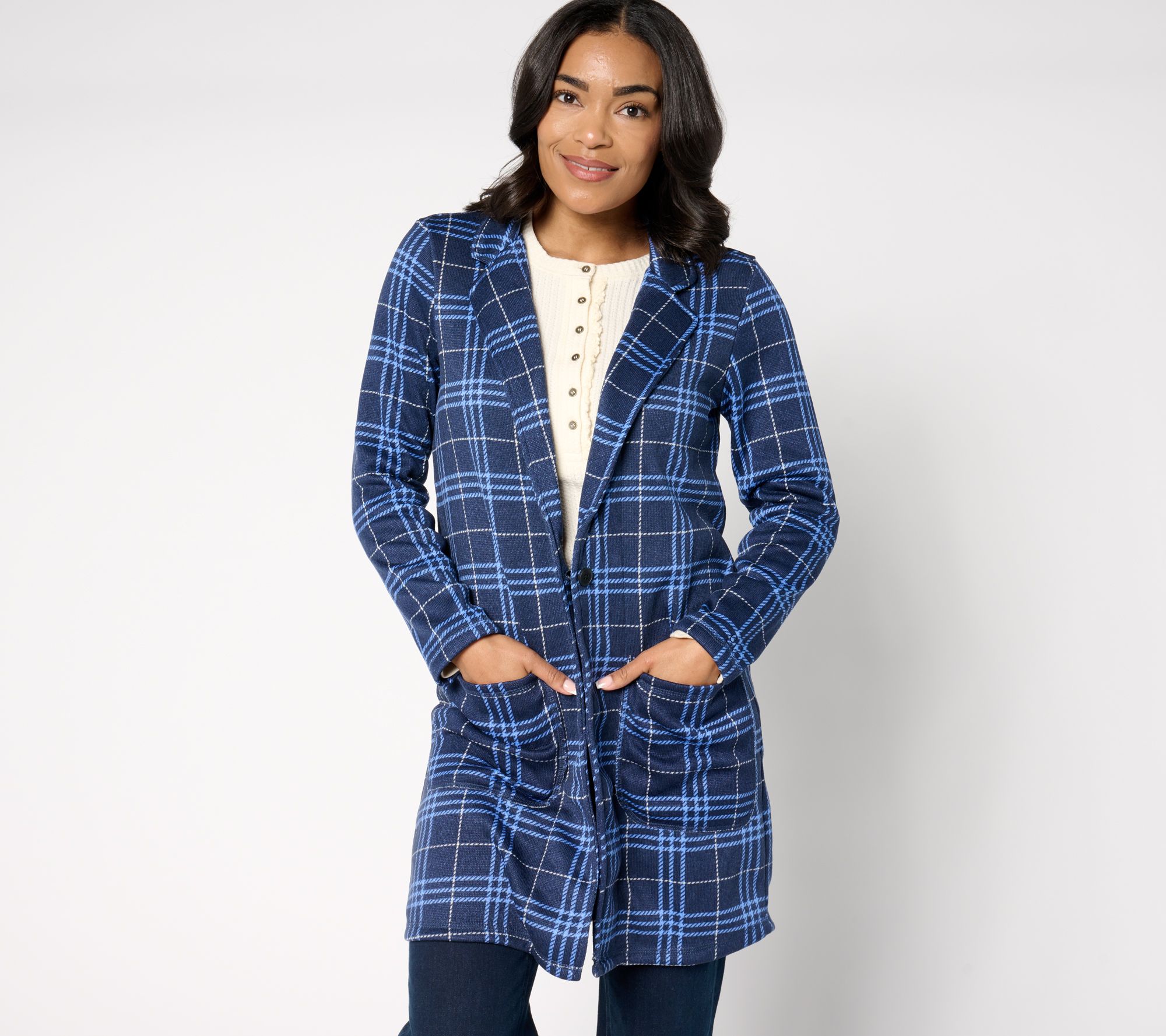 Cuddl Duds Brushed Sweater Coatigan